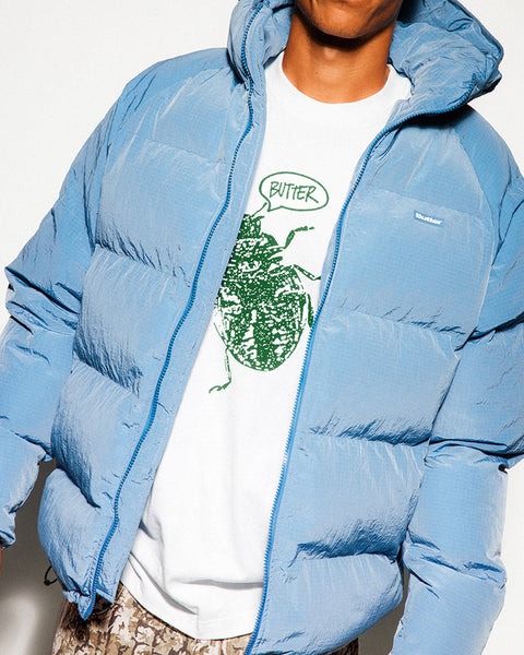 ジャケット・アウター BUTTER GOODS Hooded Puffer Jacket XL Hooded Puffer Jacket, Forest – Butter Goods