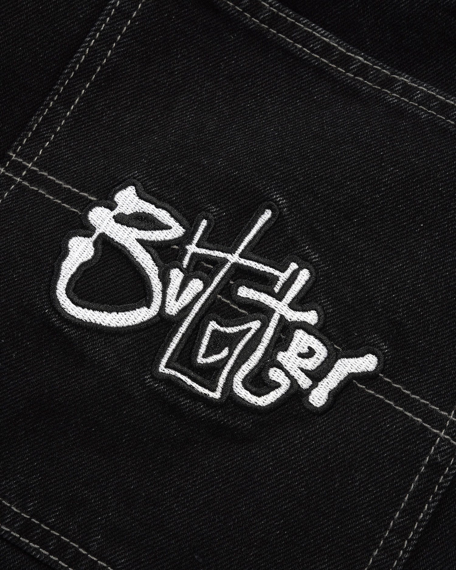 Scribble Denim Jeans, Washed Black