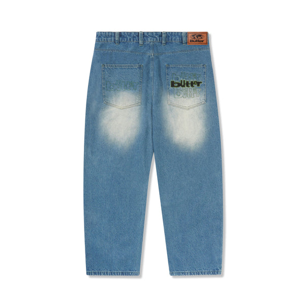 [SOMEWHERE BUTTER]★Cutting half denim pants 17h / 8.5 출고 Cutting half denim pants - middle blue
