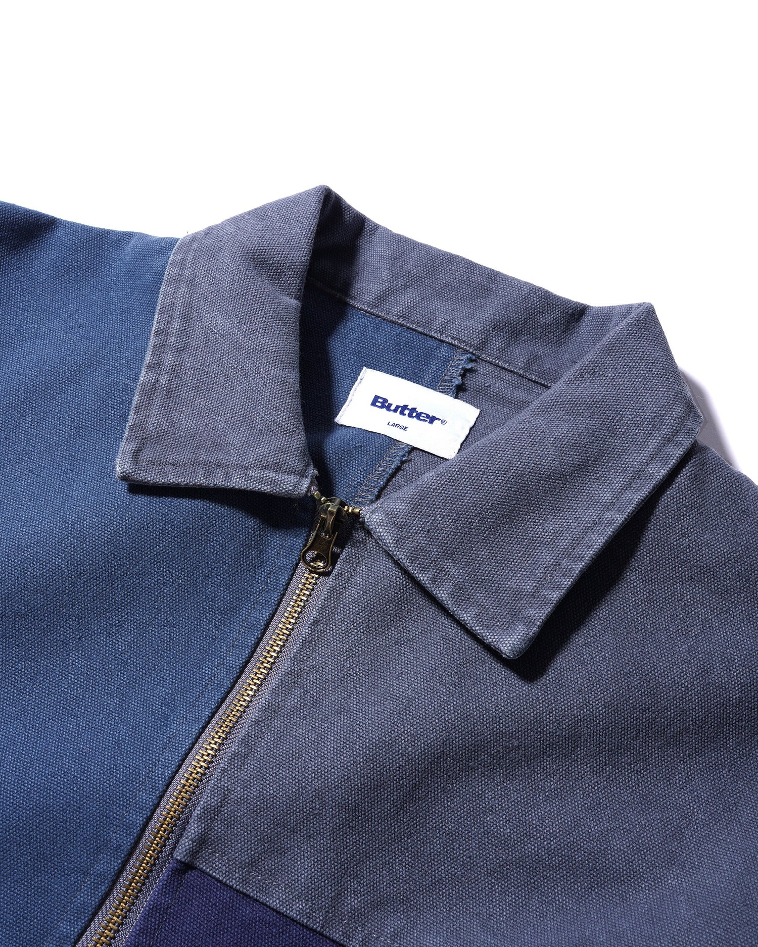 Washed Canvas Patchwork Jacket, Washed Navy