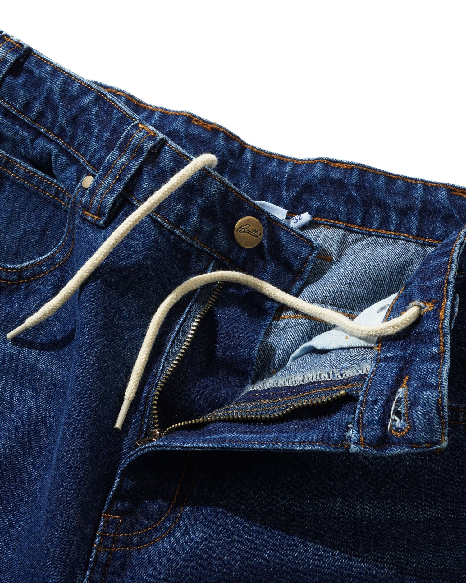Weathergear Denim Jeans, Repaired Indigo