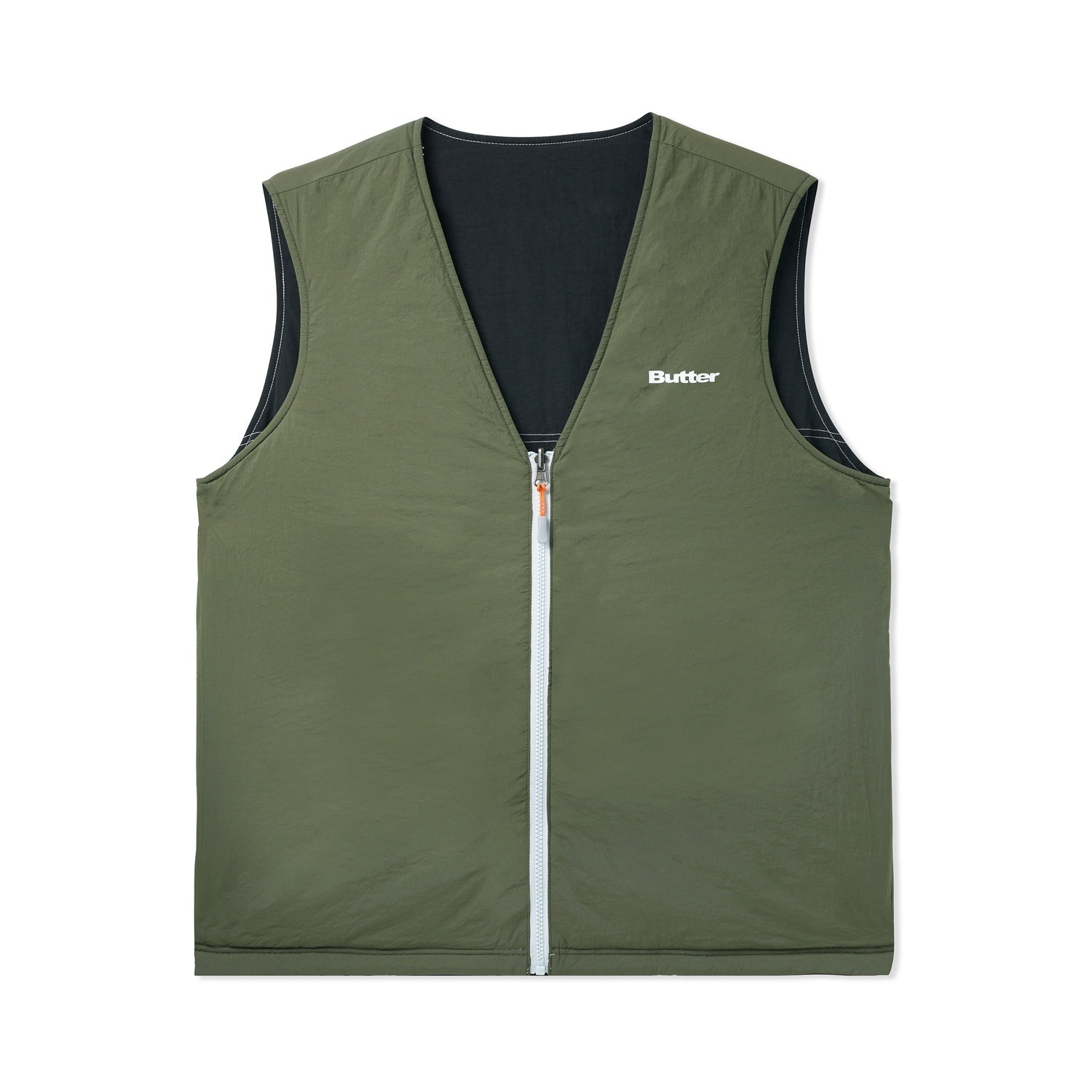 Reversible Vest, Black / Army