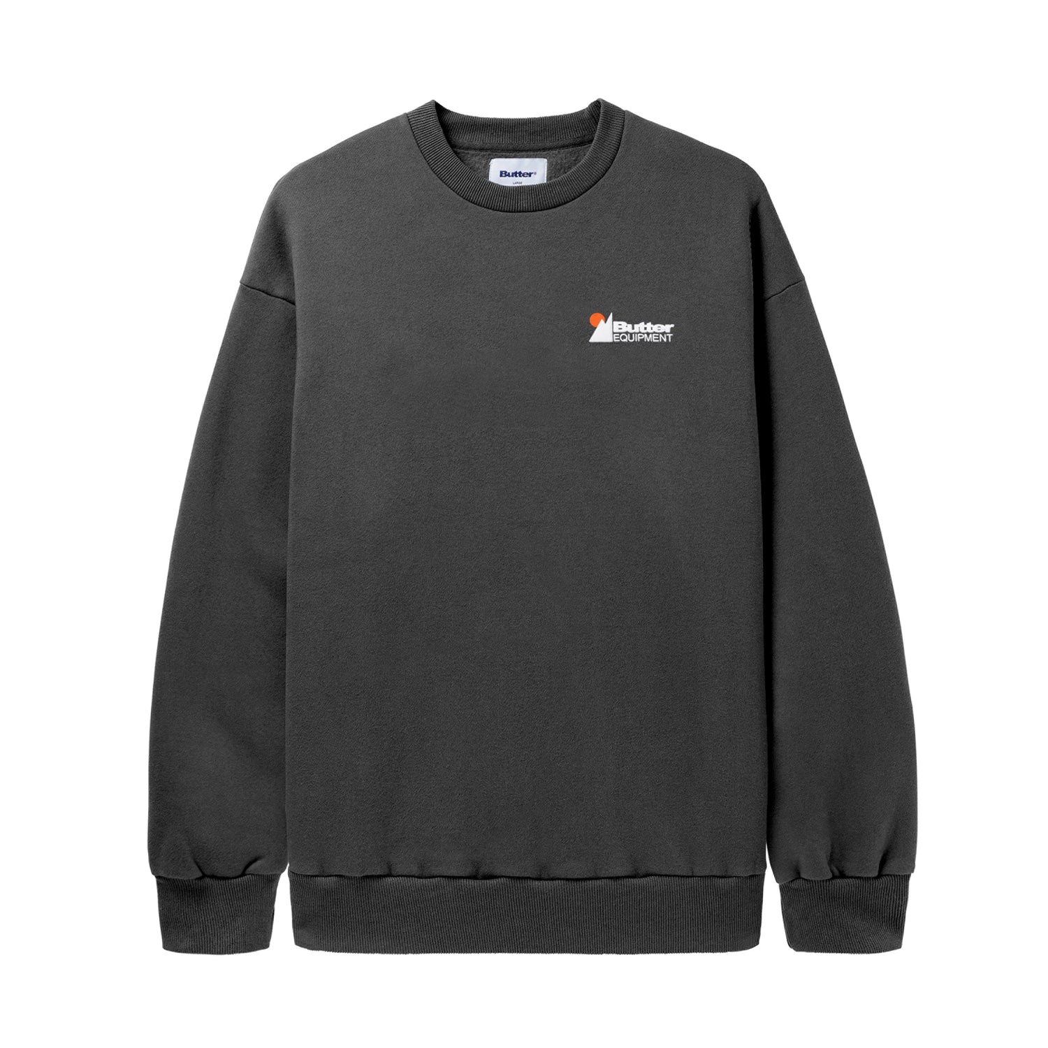 Pigment Dye Crewneck, Washed Black