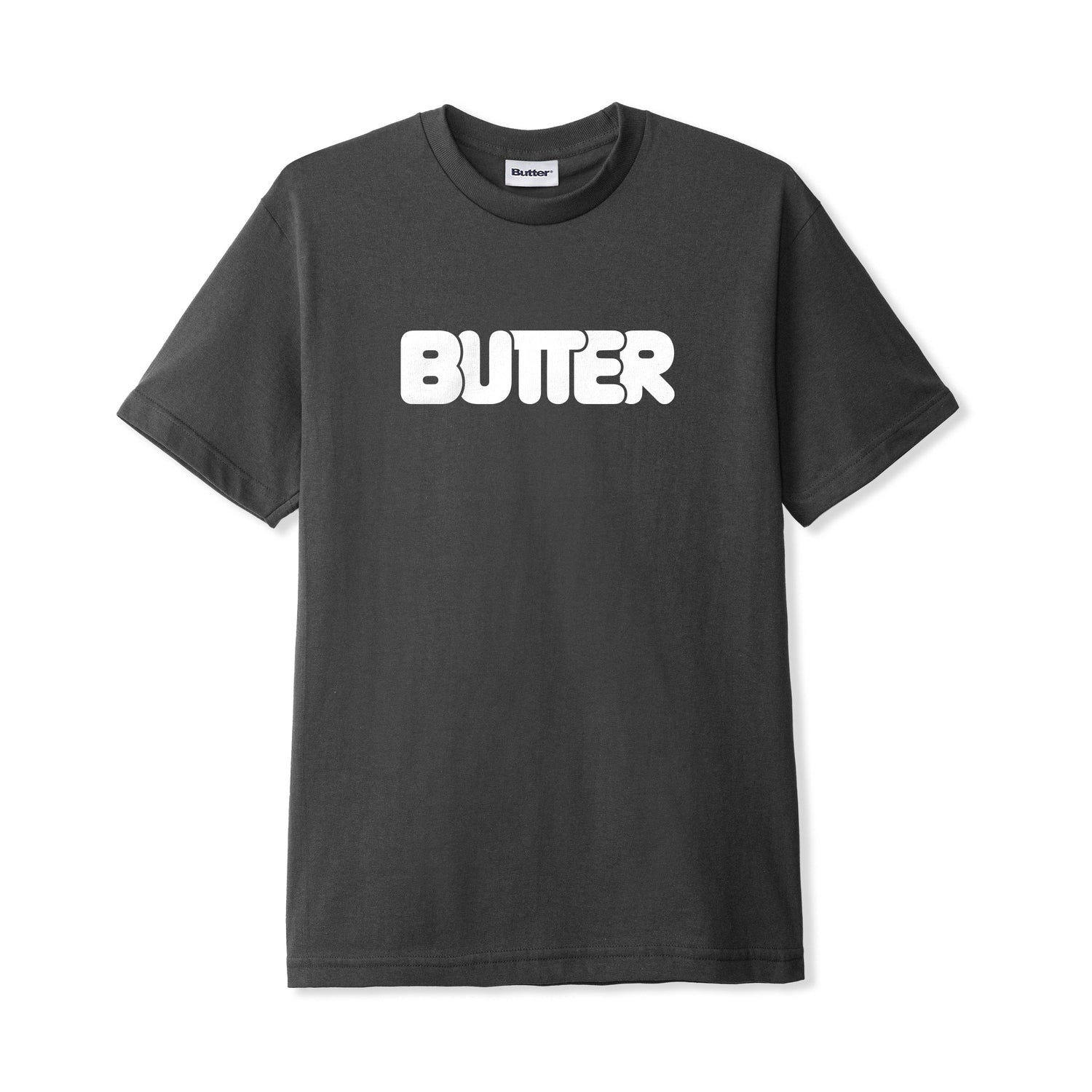 Rounded Logo Tee, Charcoal