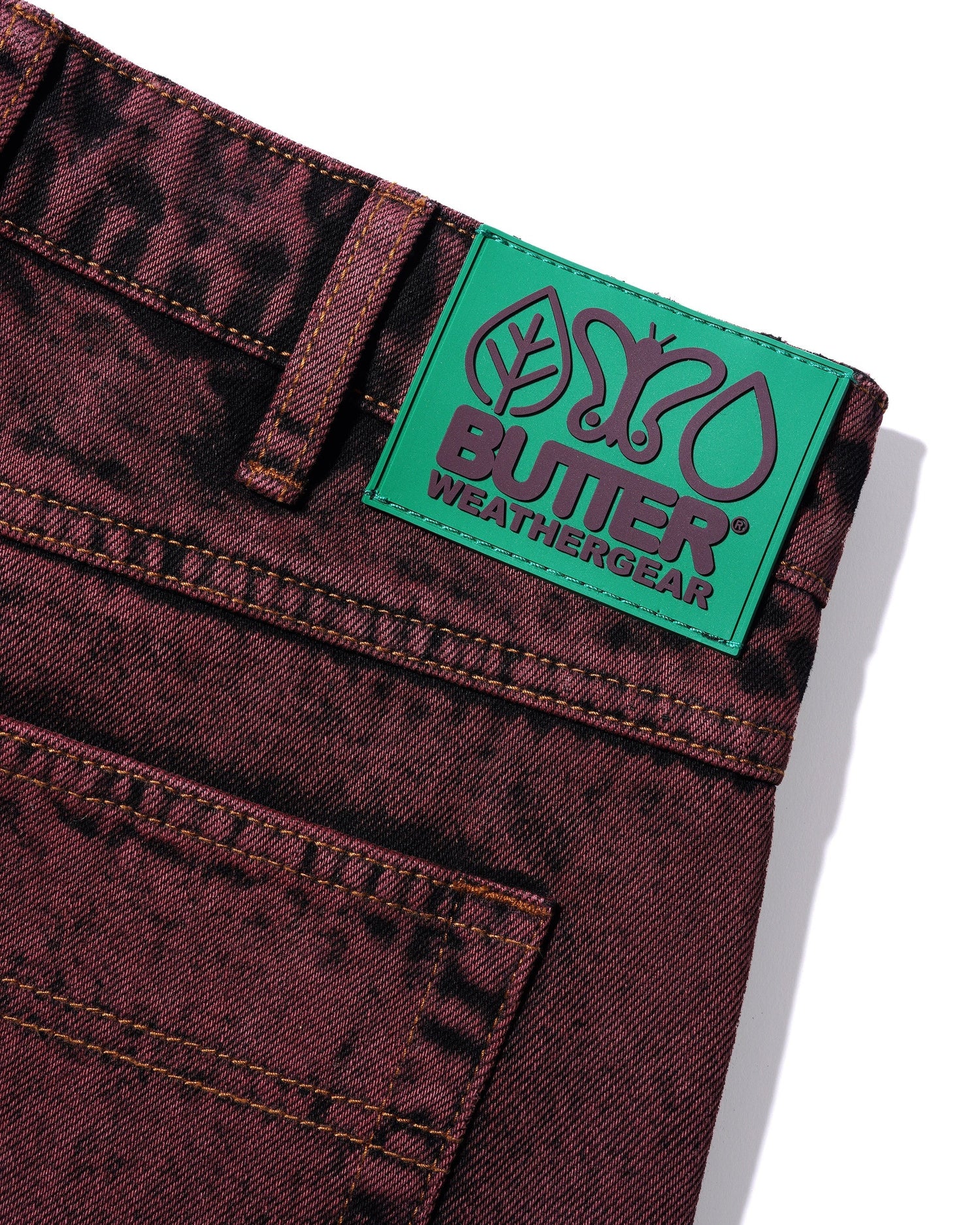Weathergear Heavyweight Denim Jeans, Plum Wash