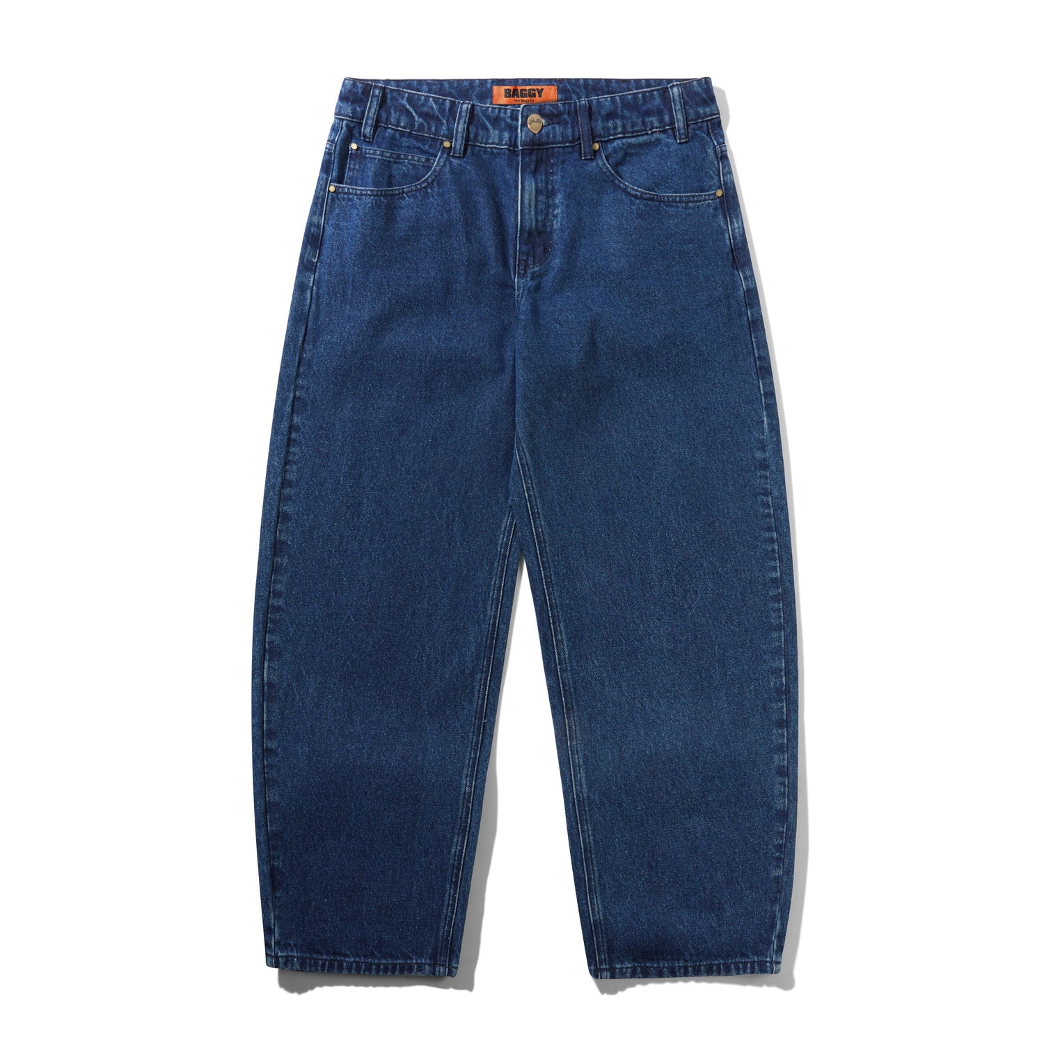 Baggy Denim Jeans, Dark Blue