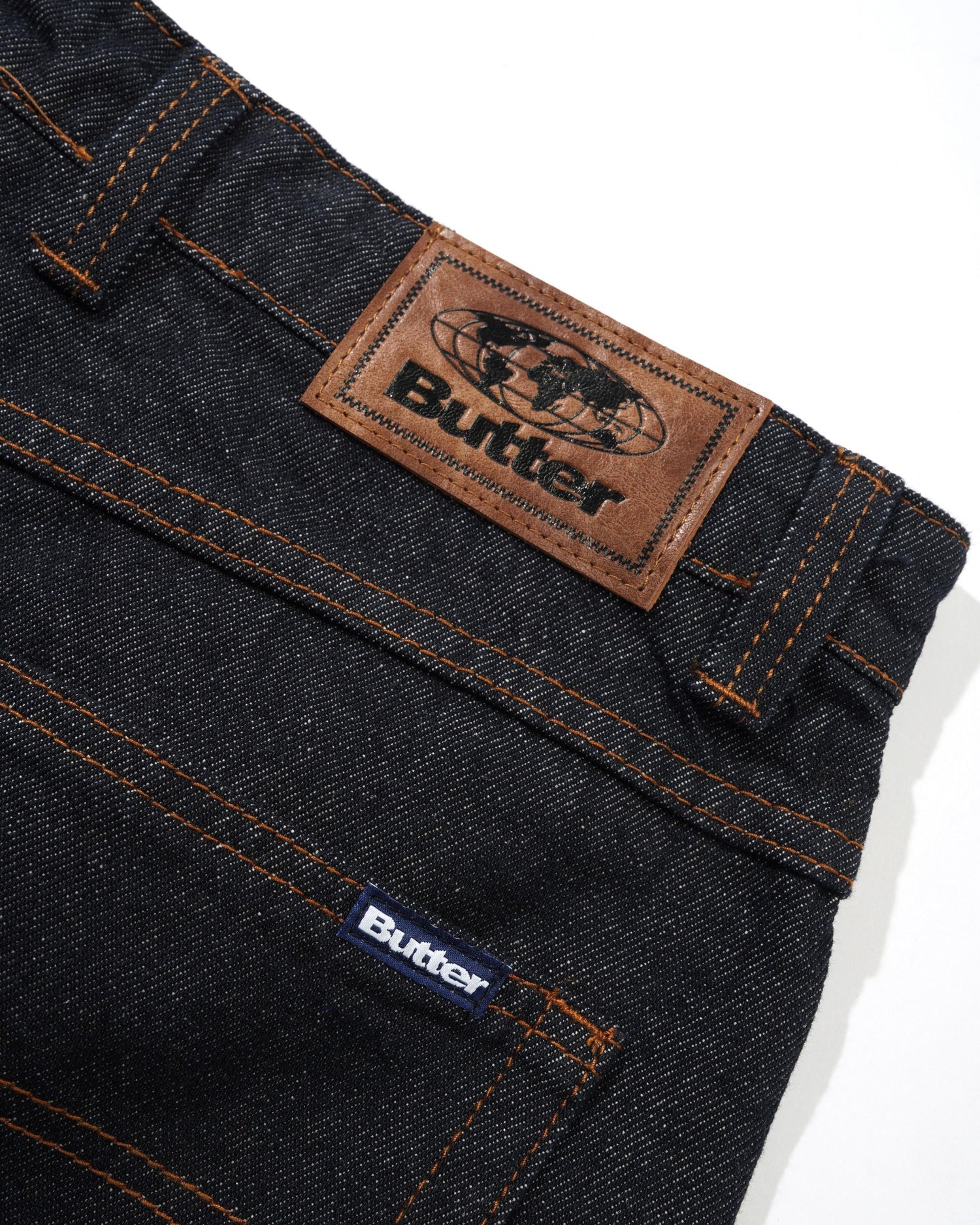 Baggy Denim Shorts, Raw Indigo