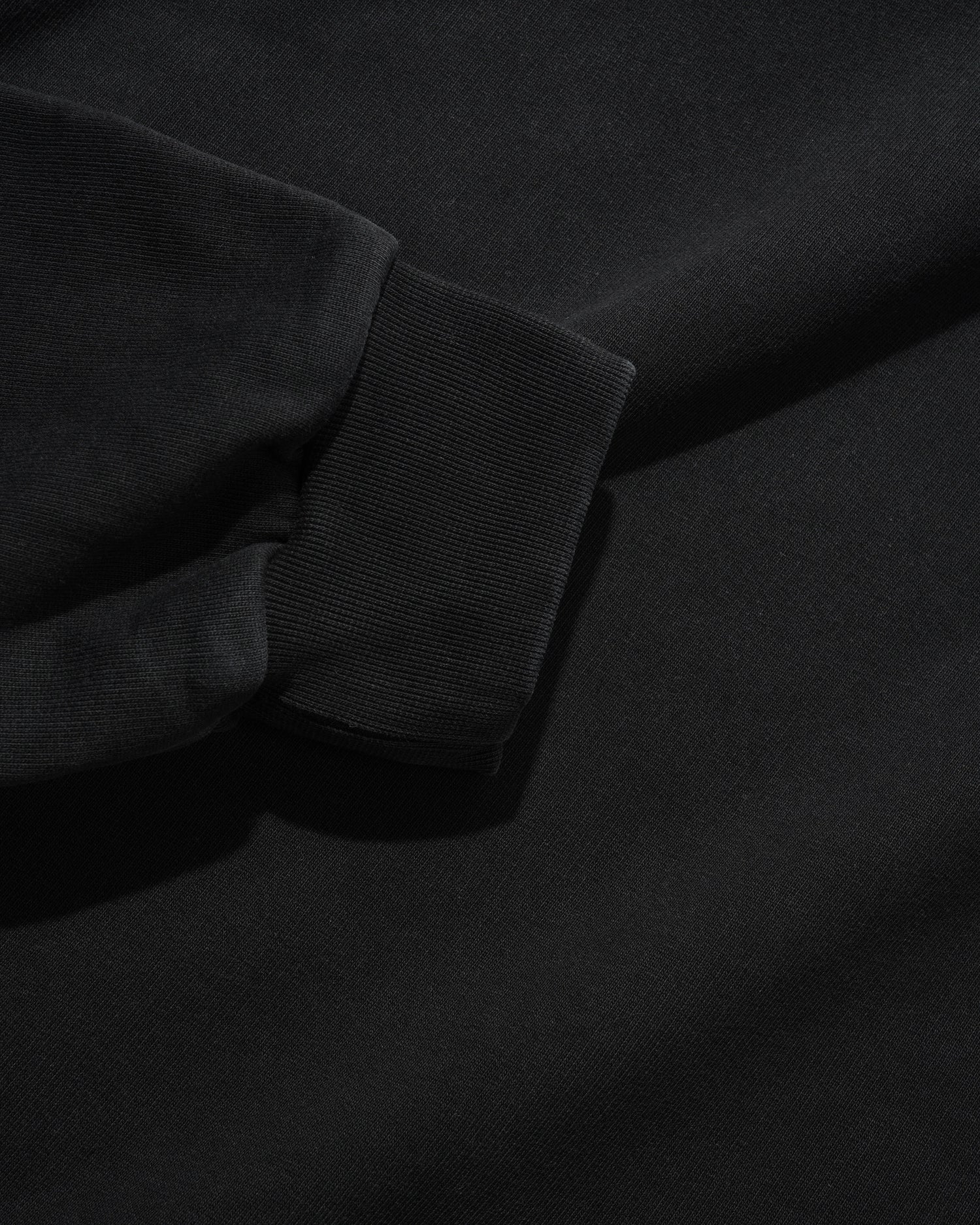 Basic Pullover Hood, Washed Black