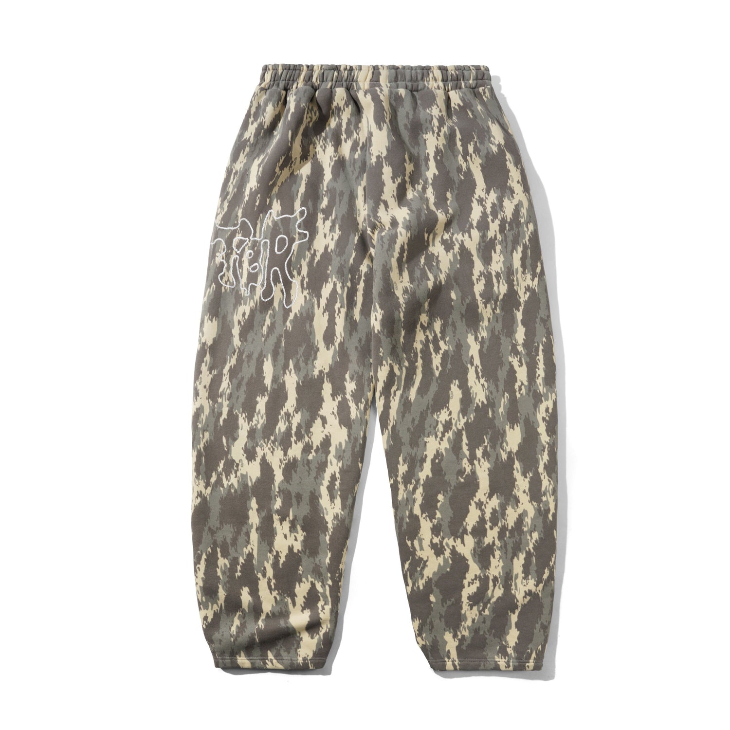 Blotch Fleece Pants, Washed Camo