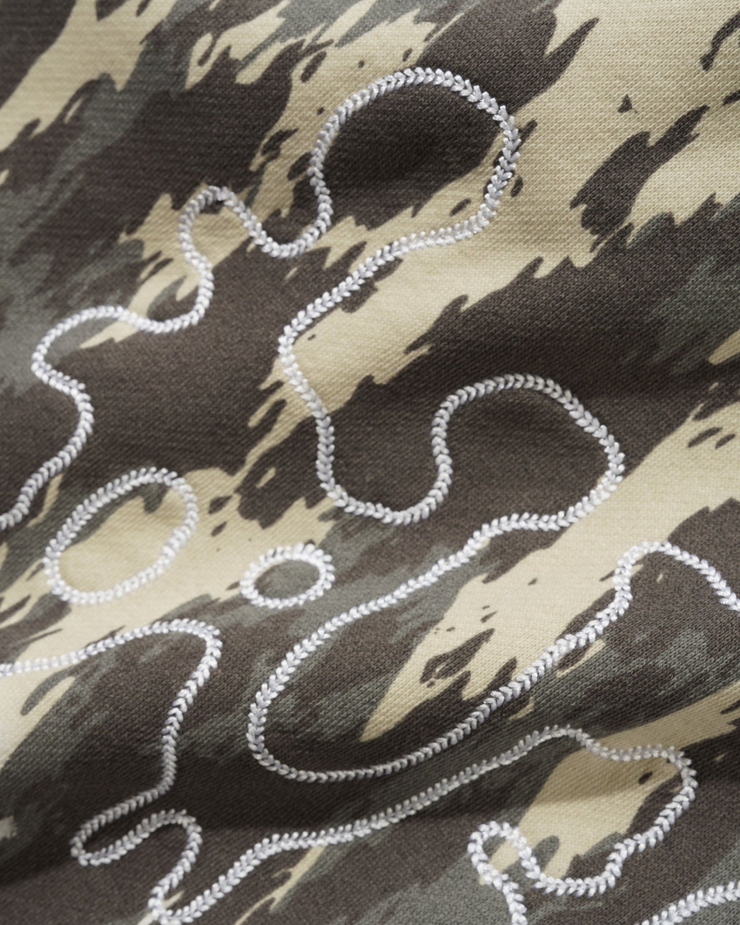 Blotch Fleece Pants, Washed Camo