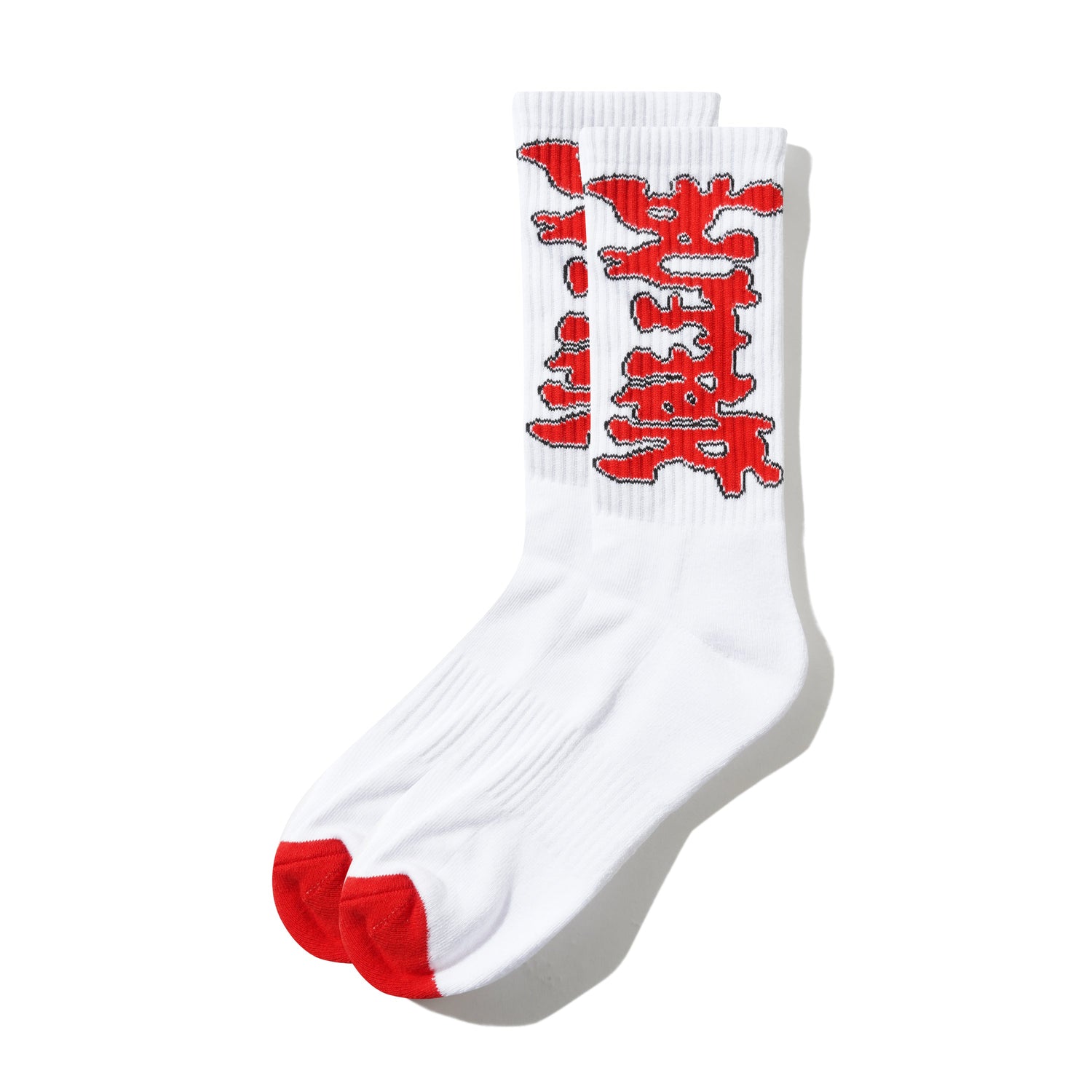 Blotch Socks, White