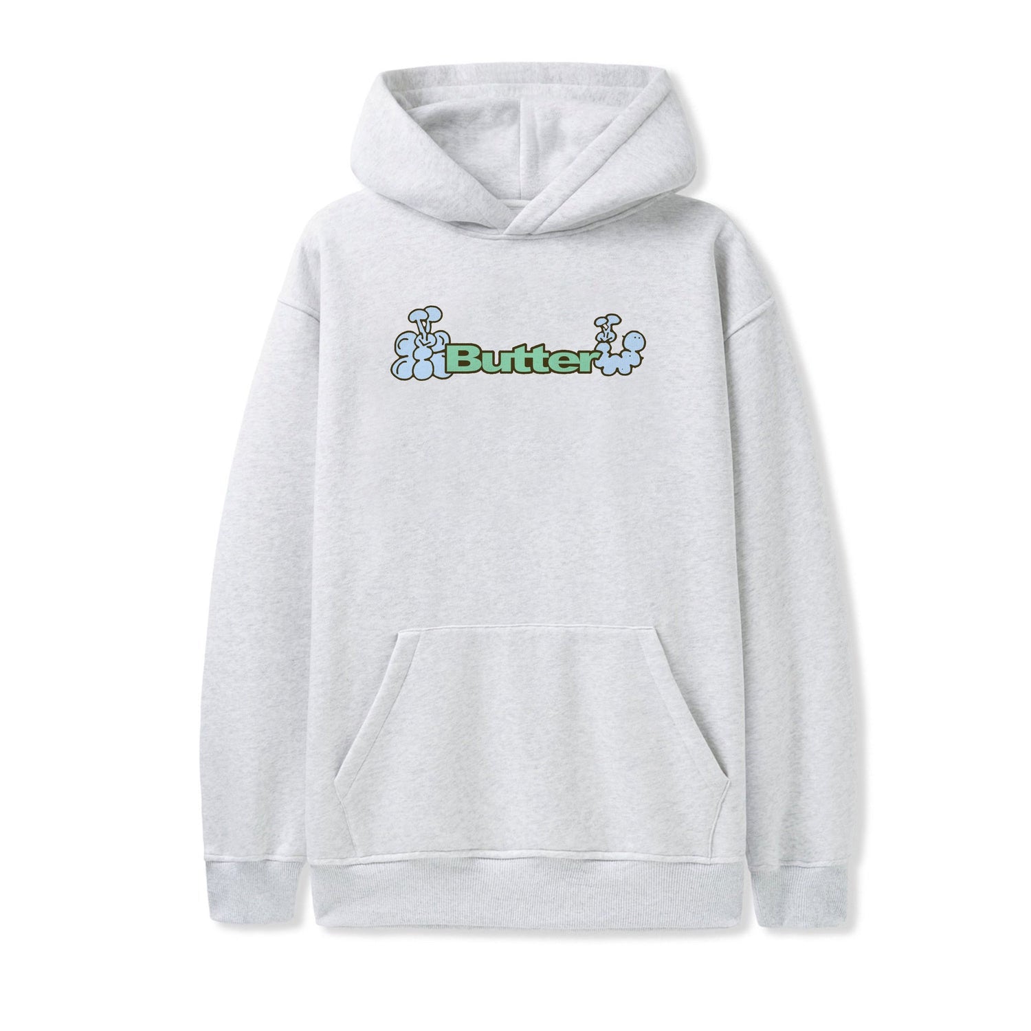 Bugs Logo Pullover Hood, Ash