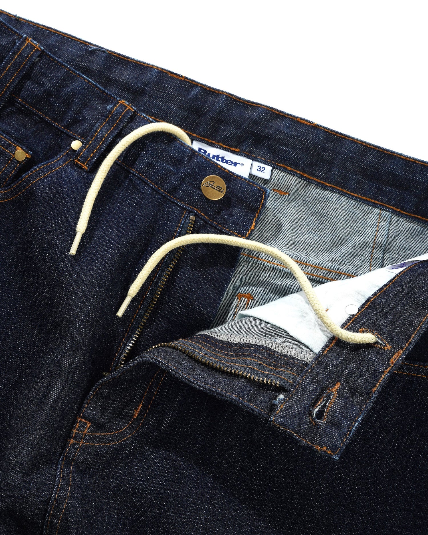 Bull Selvedge Denim Jeans, Raw Indigo