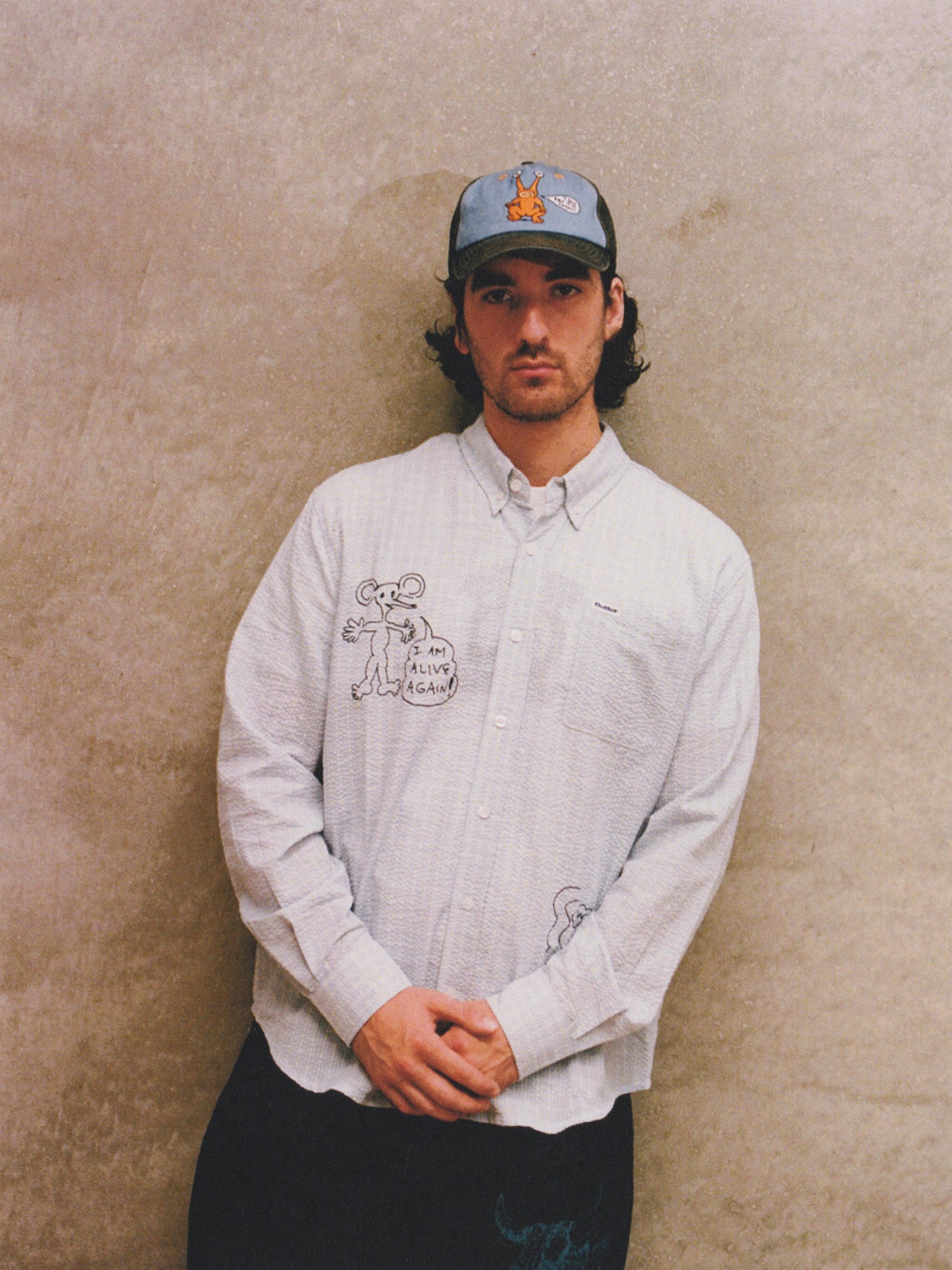 Alive Again Shirt, Light Blue