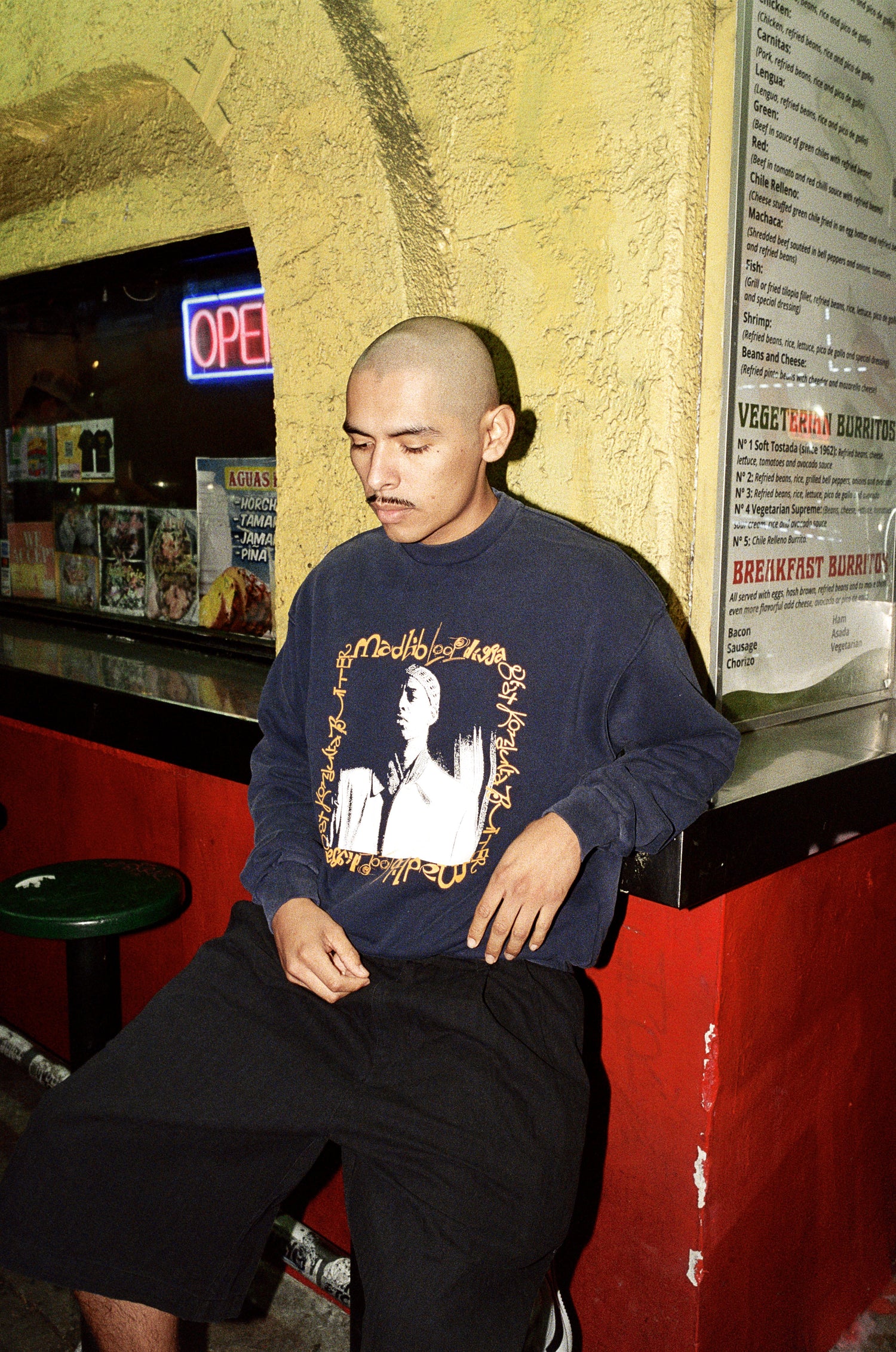 Loop Digga Crewneck, Washed Navy