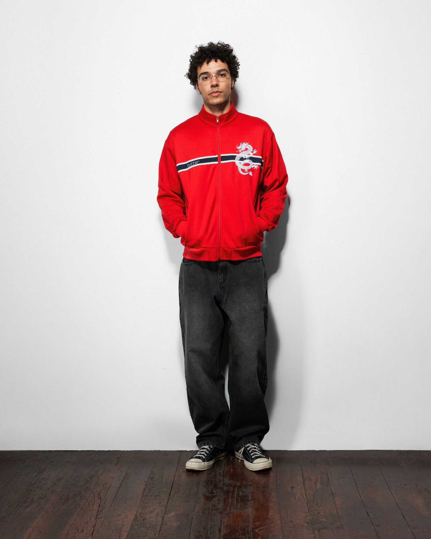 Dragon Tricot Jacket, Red