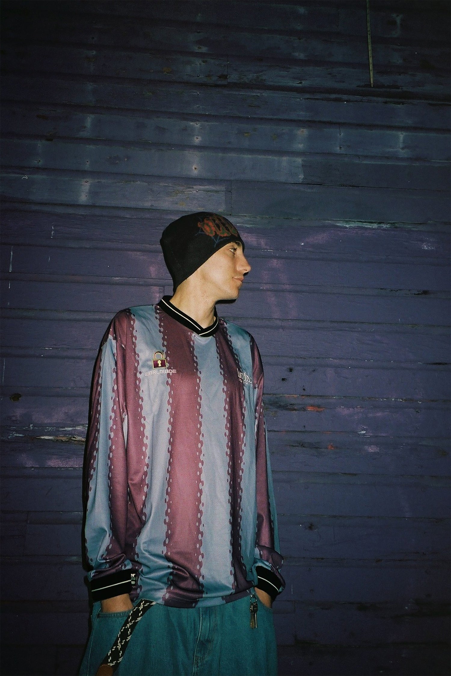 All City L/S Jersey, Grape / Redwood