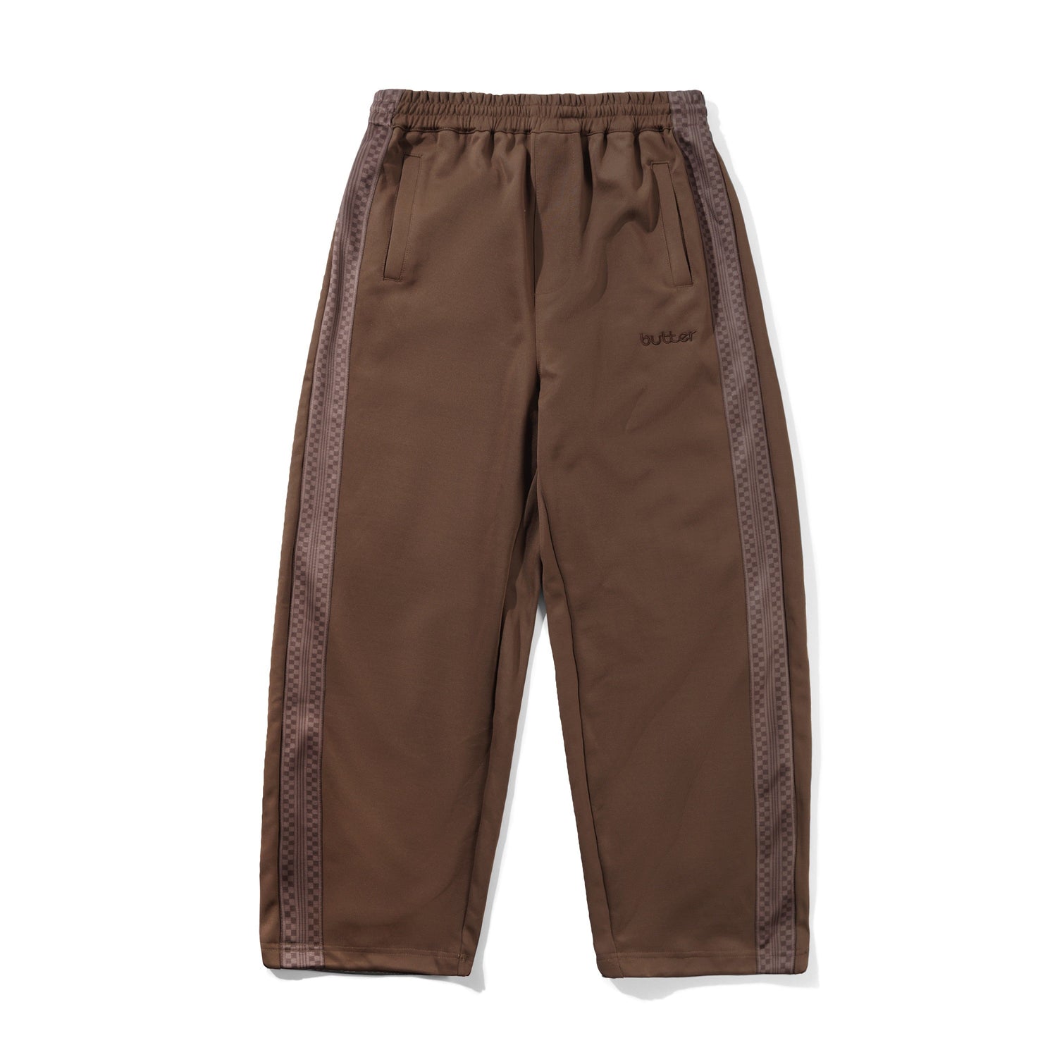 Check Tape Trackpants, Brown