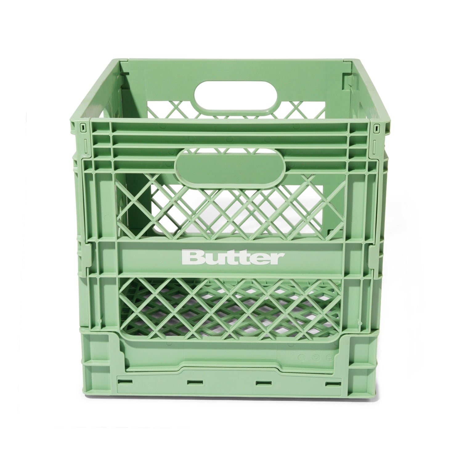 Collapsable Record Crate, Sage
