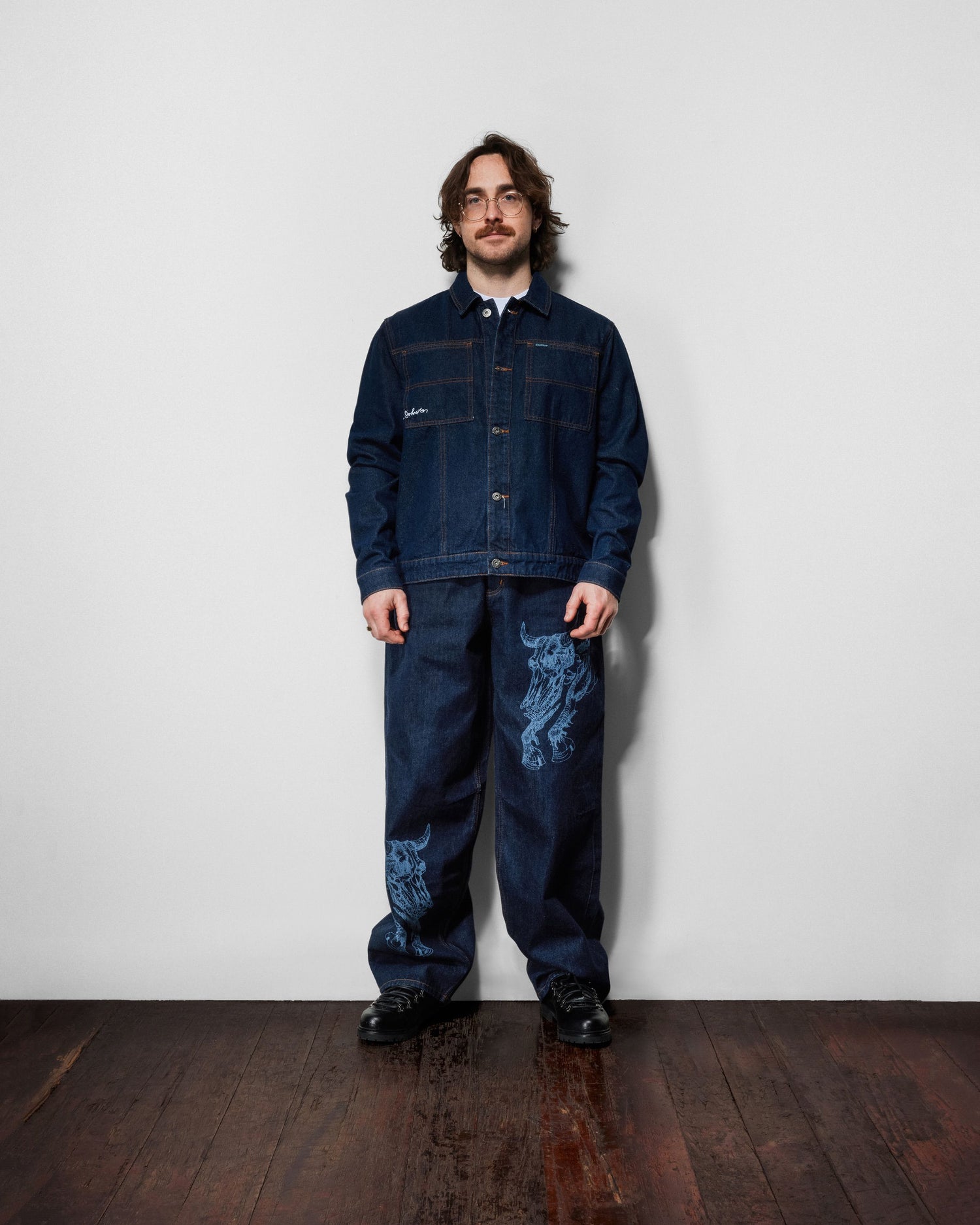 Bull Selvedge Denim Jeans, Raw Indigo