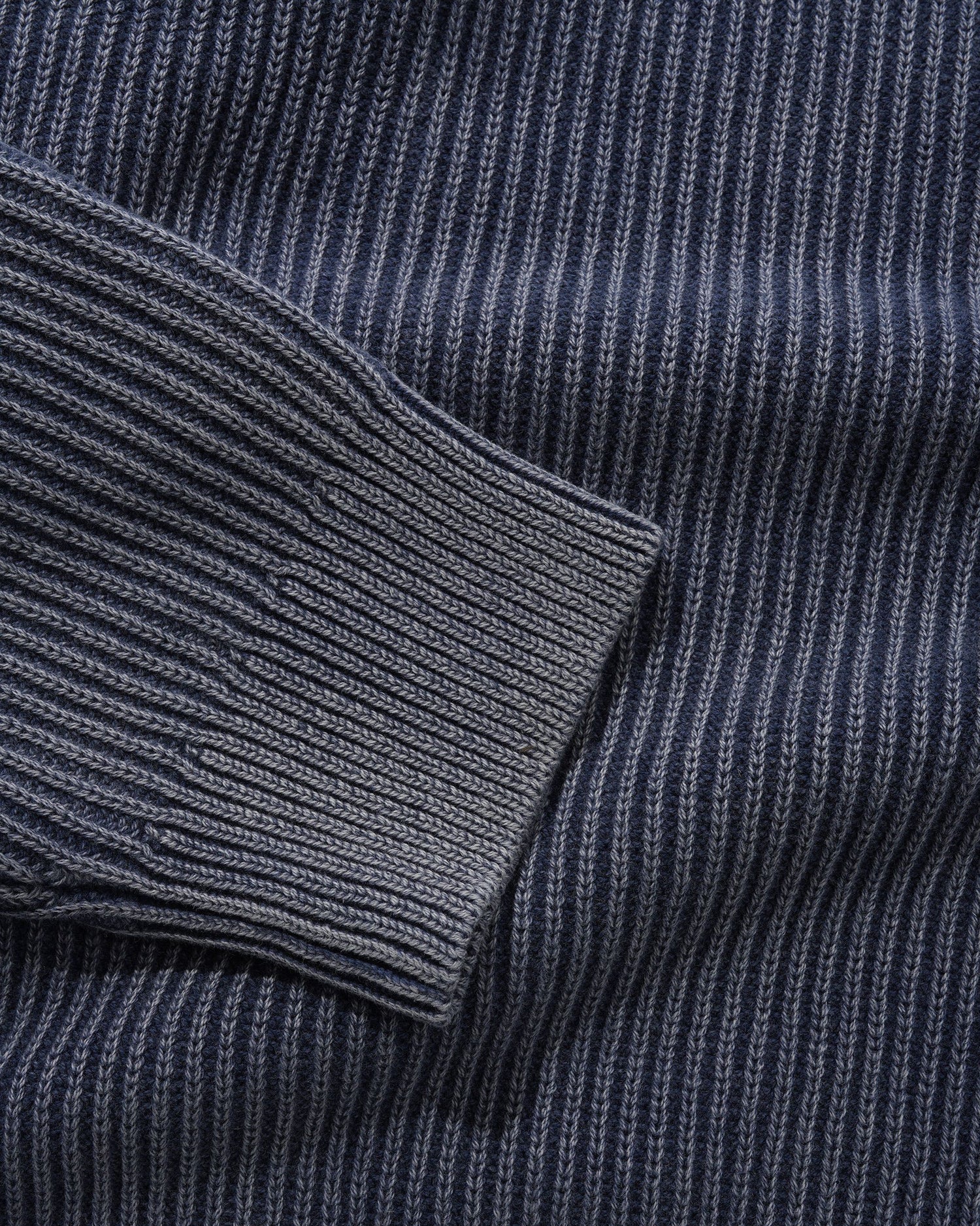 Bleach Knit Sweater, Navy