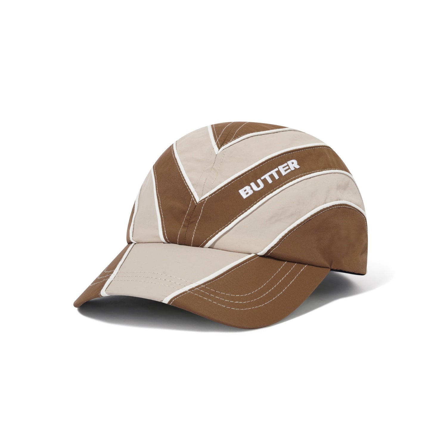 Diamond 6 Panel Cap, Chocolate / Tan