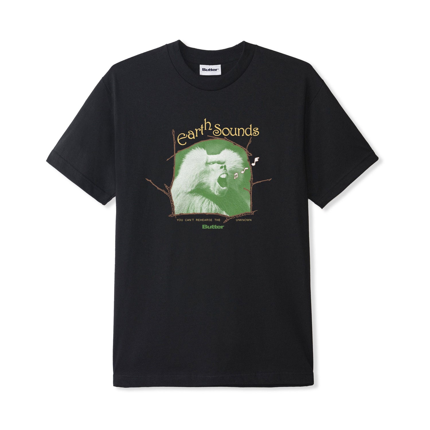 Earth Sounds Tee, Black