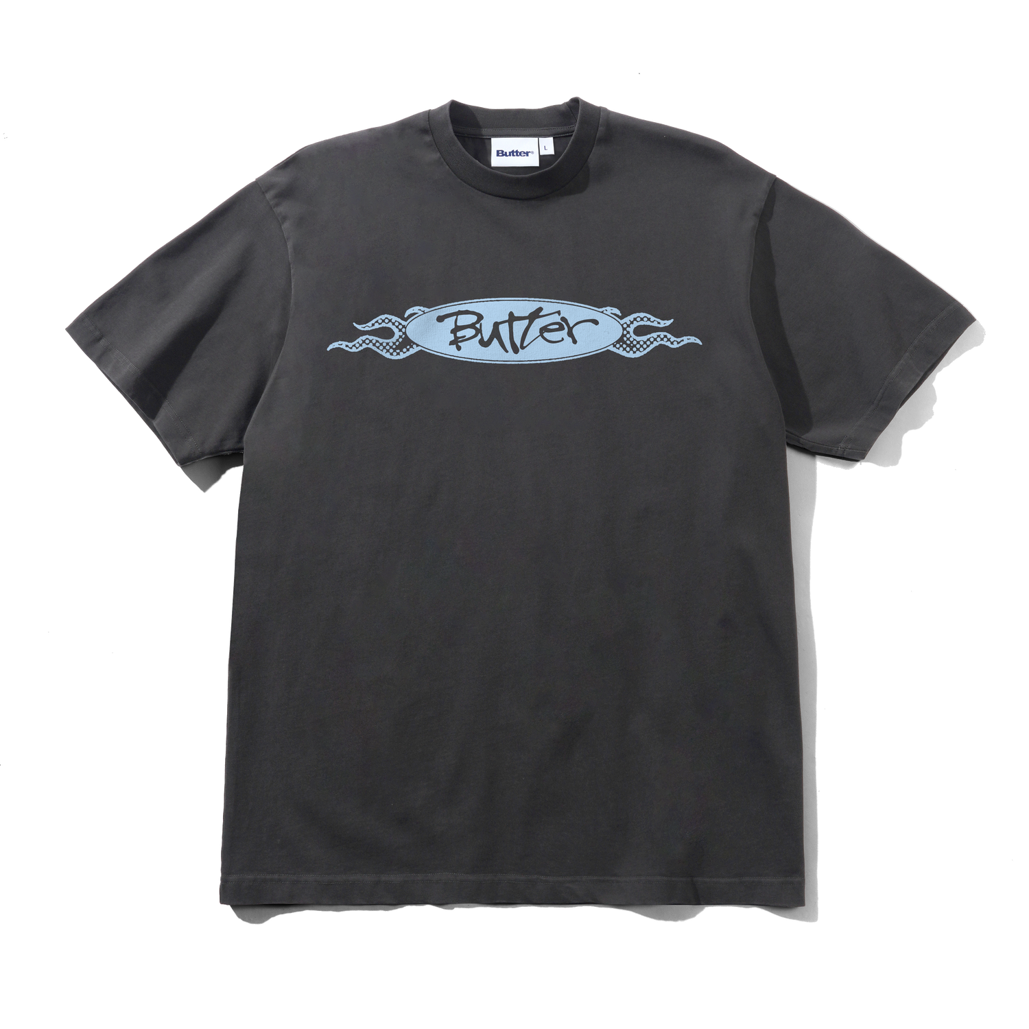 Flare Tee, Washed Black