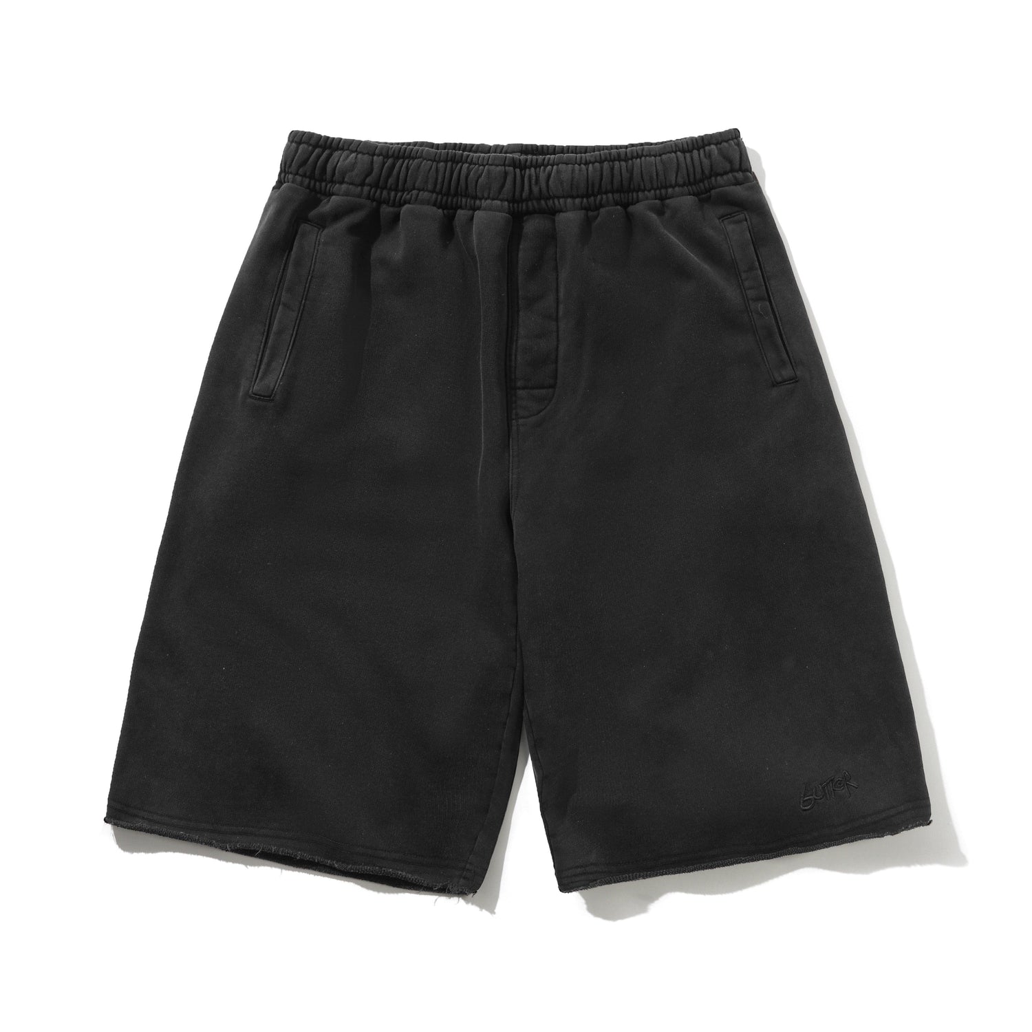 Fleece Shorts, Washed Black