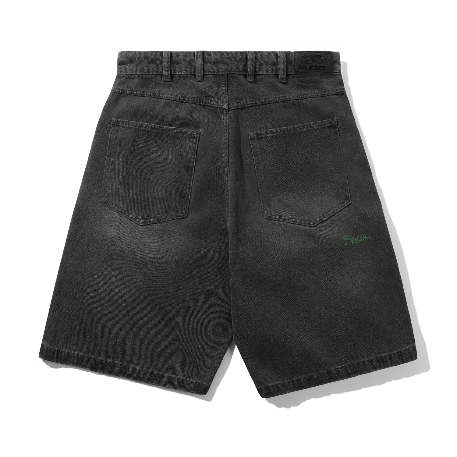 Garage Denim Shorts, Faded Black