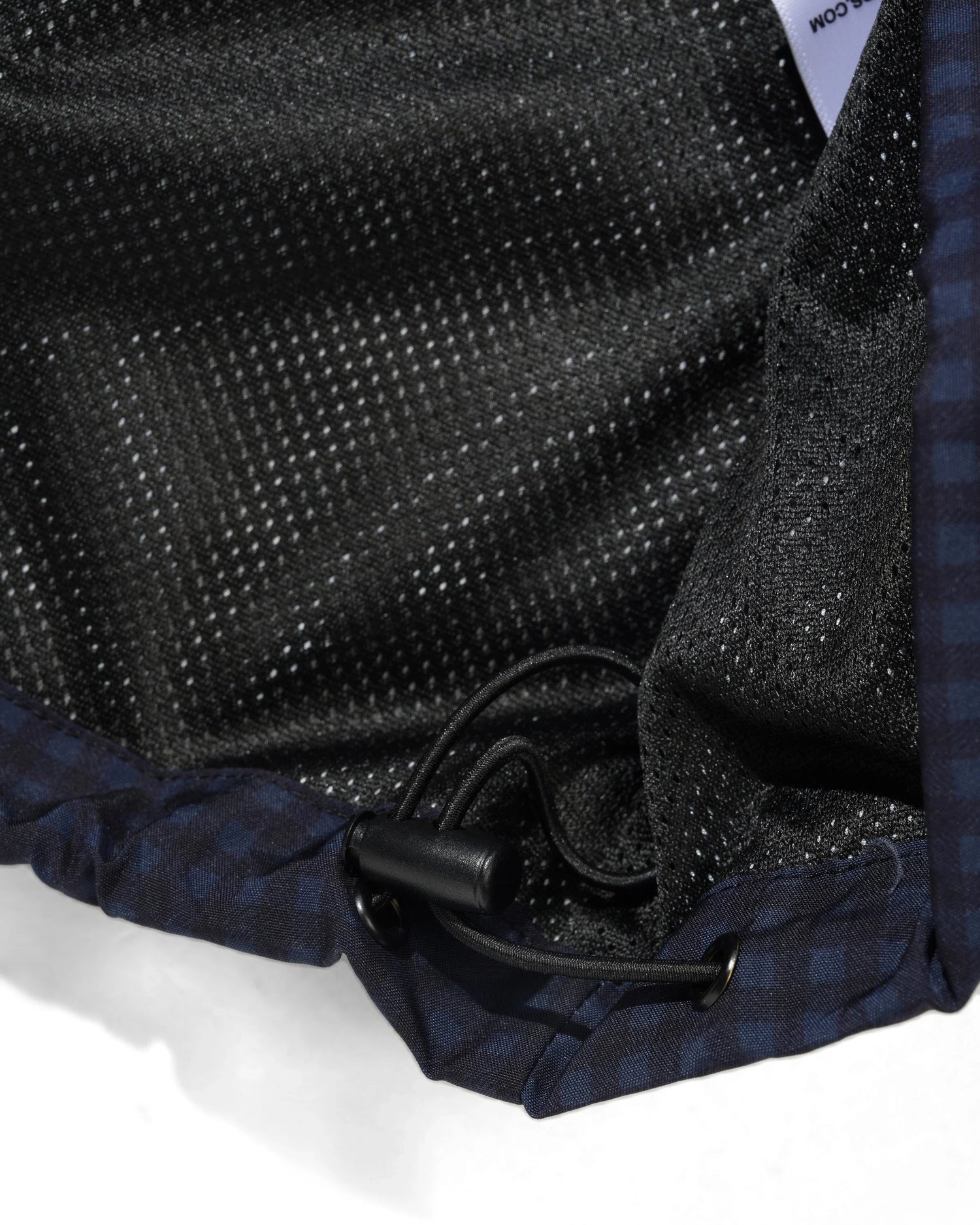 Gingham Nylon Jacket, Navy
