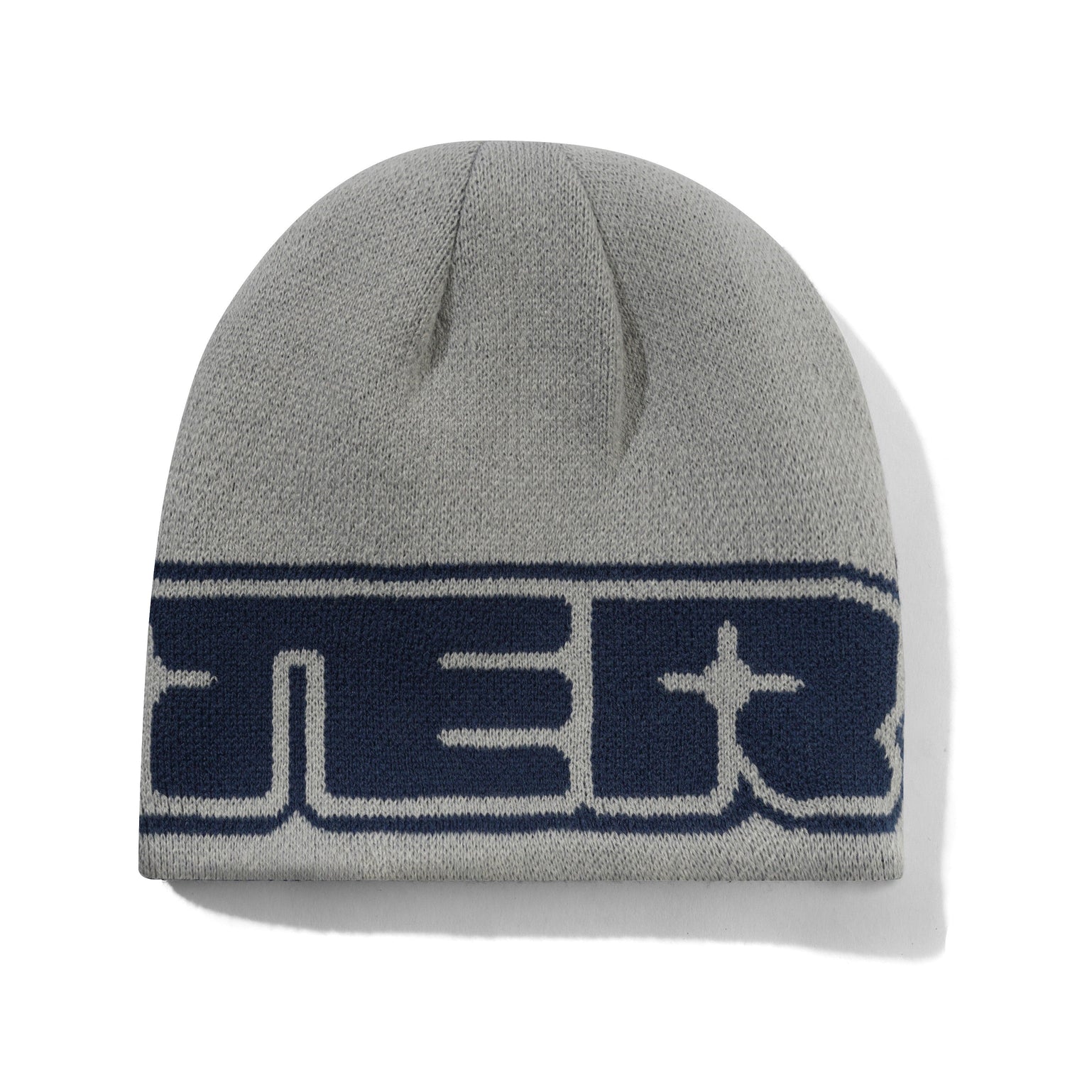 Glint Reversible Skully Beanie, Navy / Grey