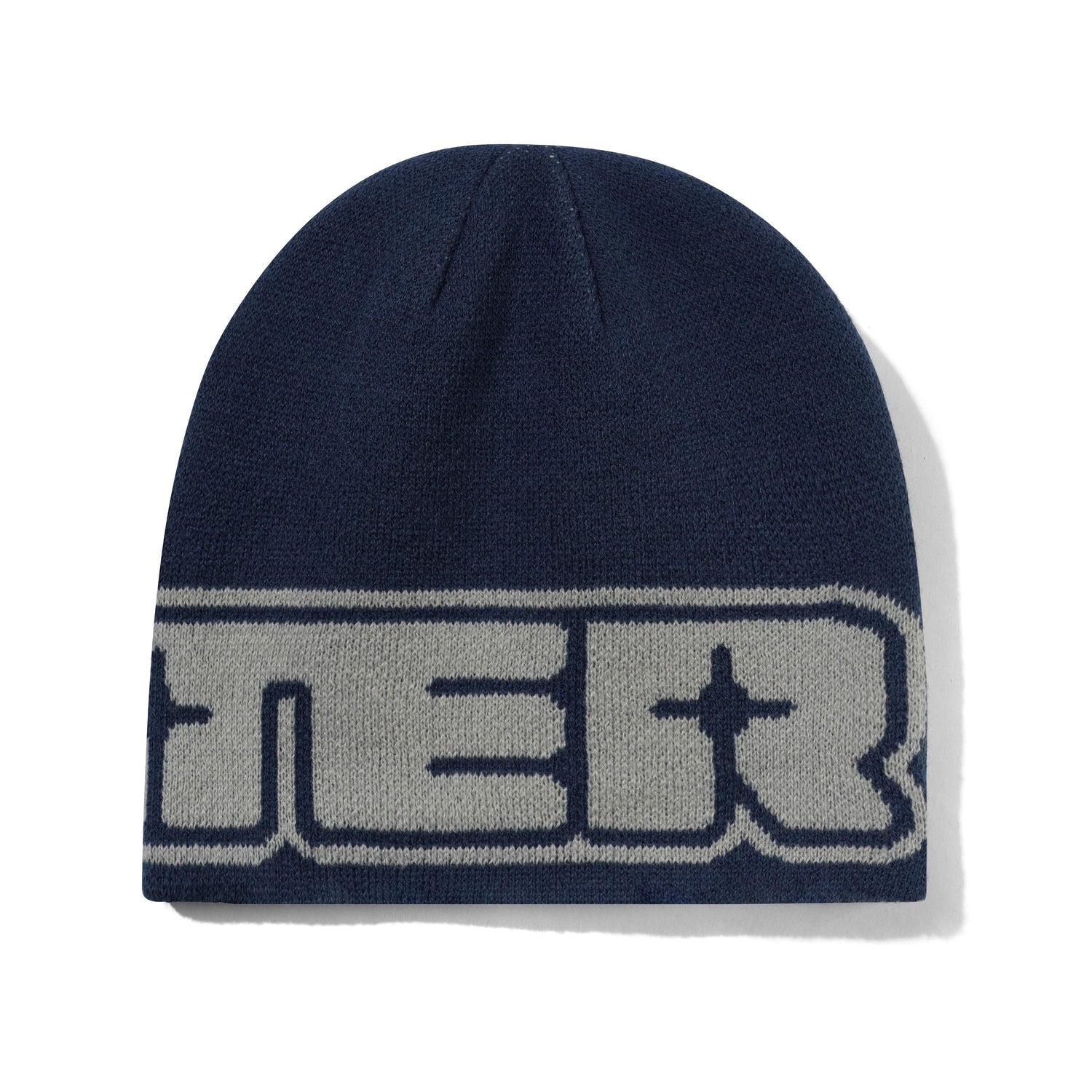 Glint Reversible Skully Beanie, Navy / Grey