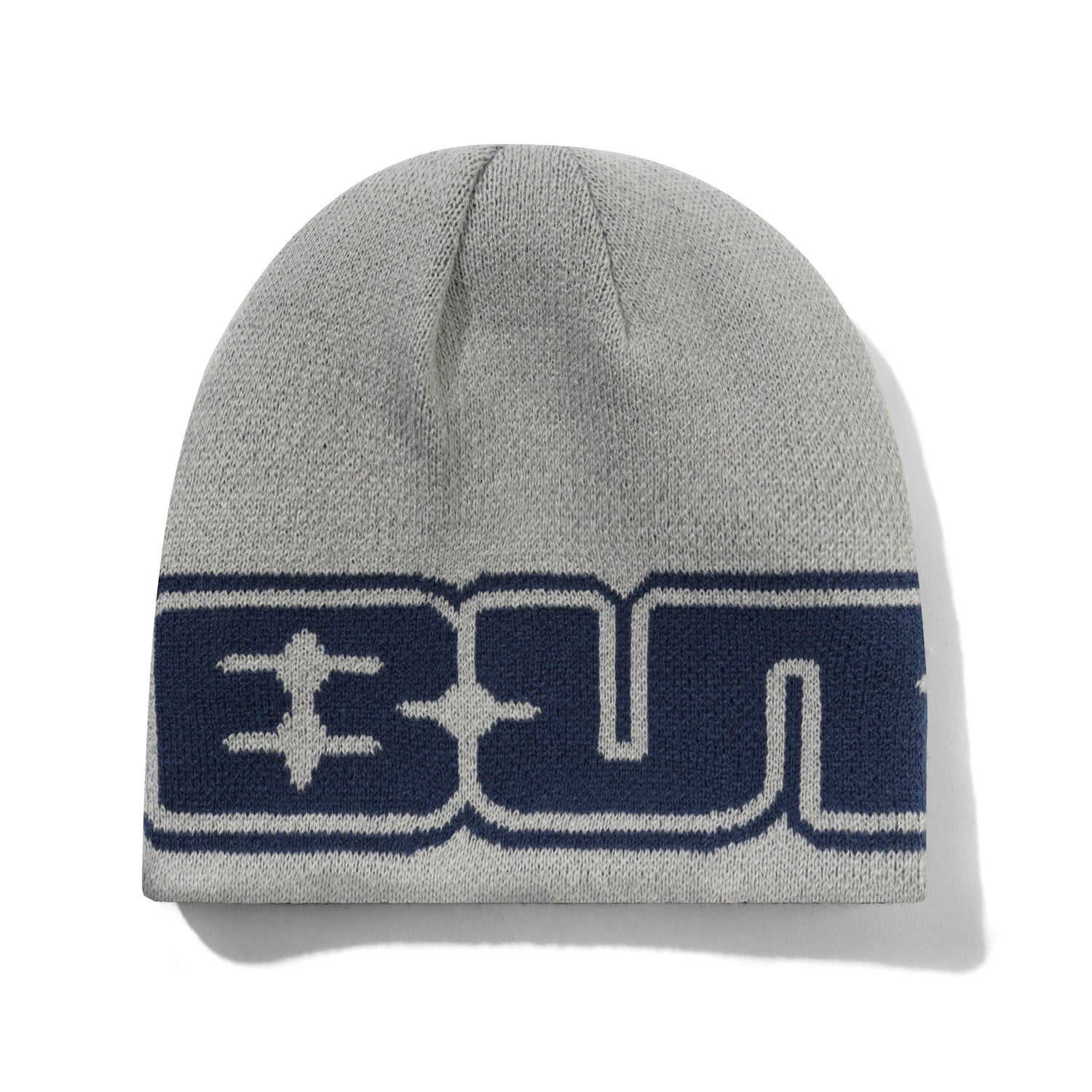 Glint Reversible Skully Beanie, Navy / Grey