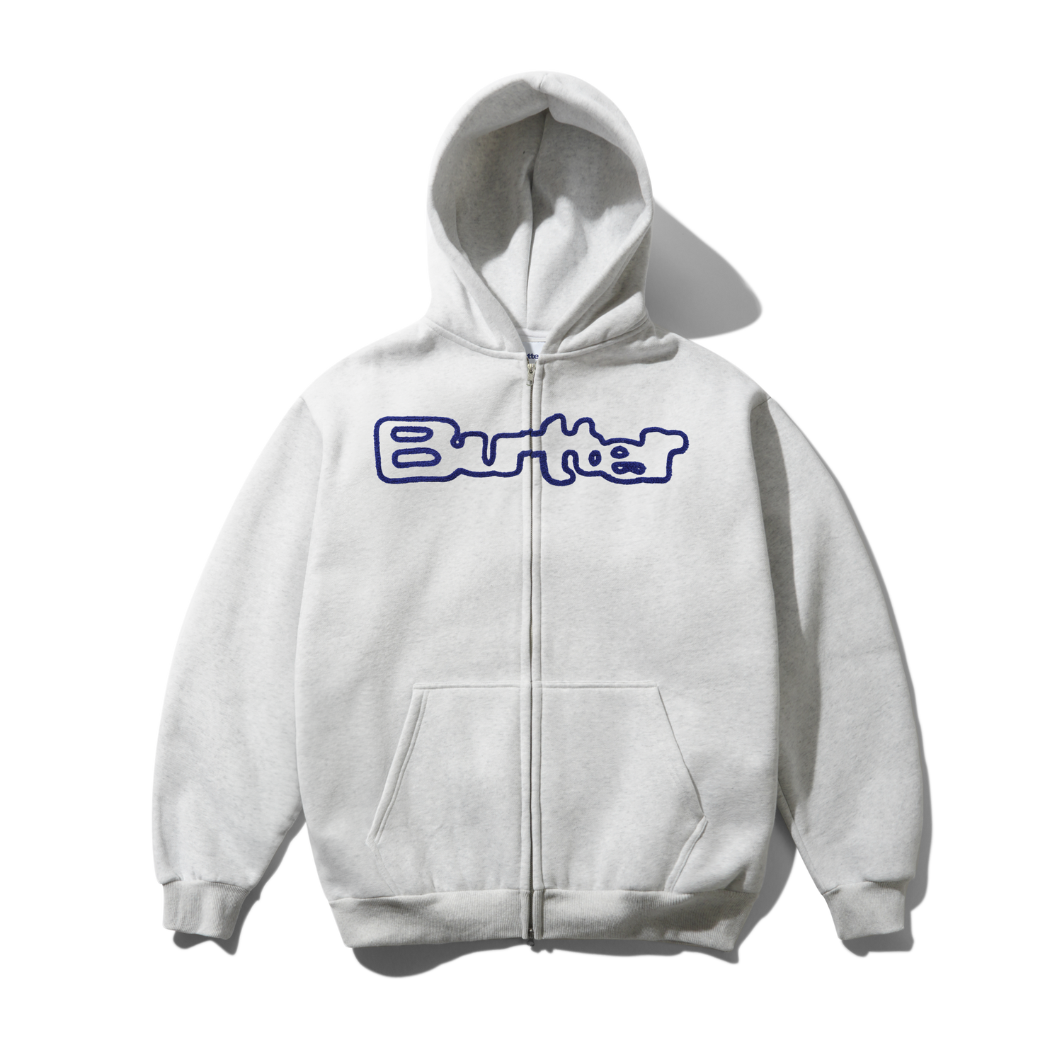 Glow Zip-Thru Hood, Ash