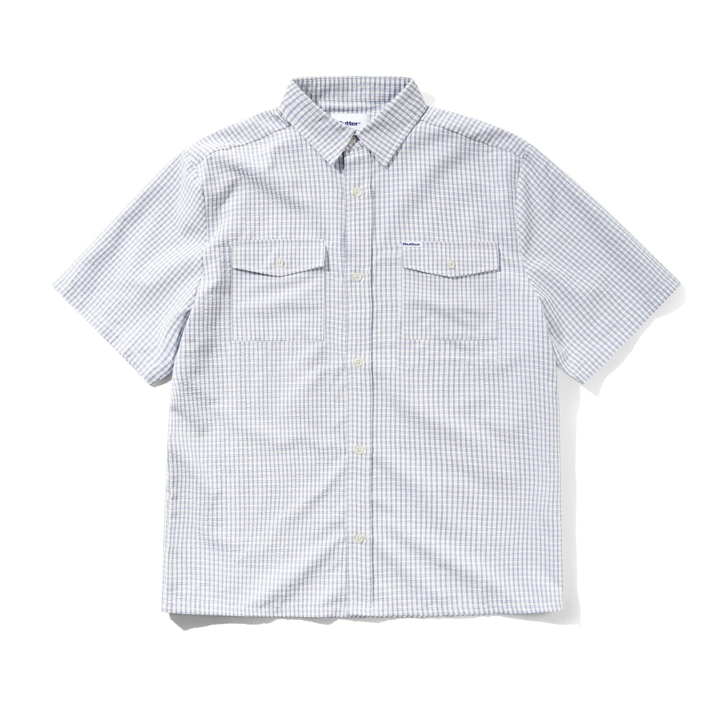 Grid S/S Shirt, Blue