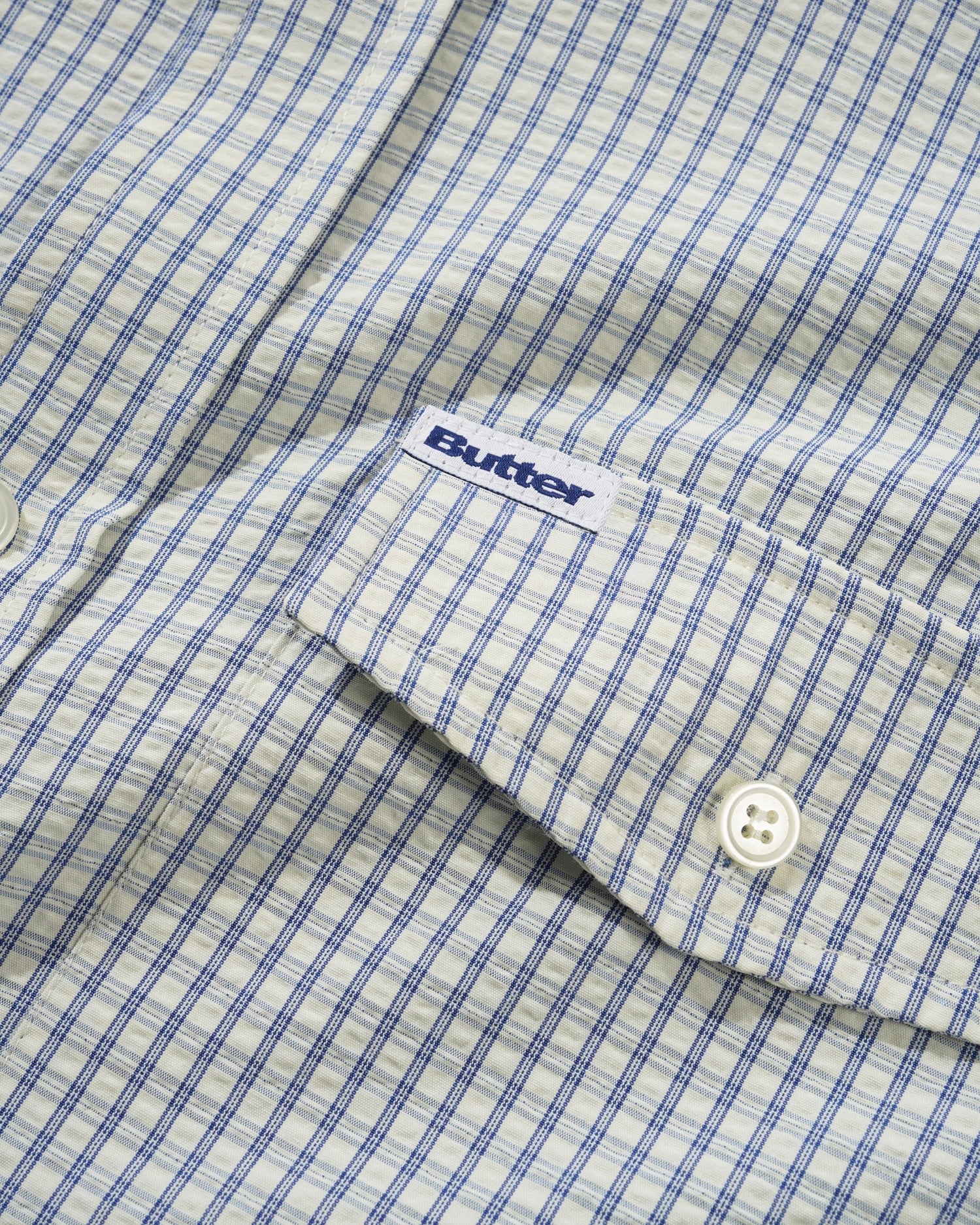 Grid S/S Shirt, Blue