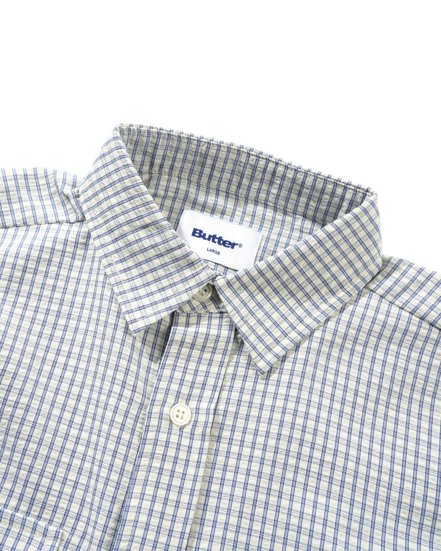 Grid S/S Shirt, Blue
