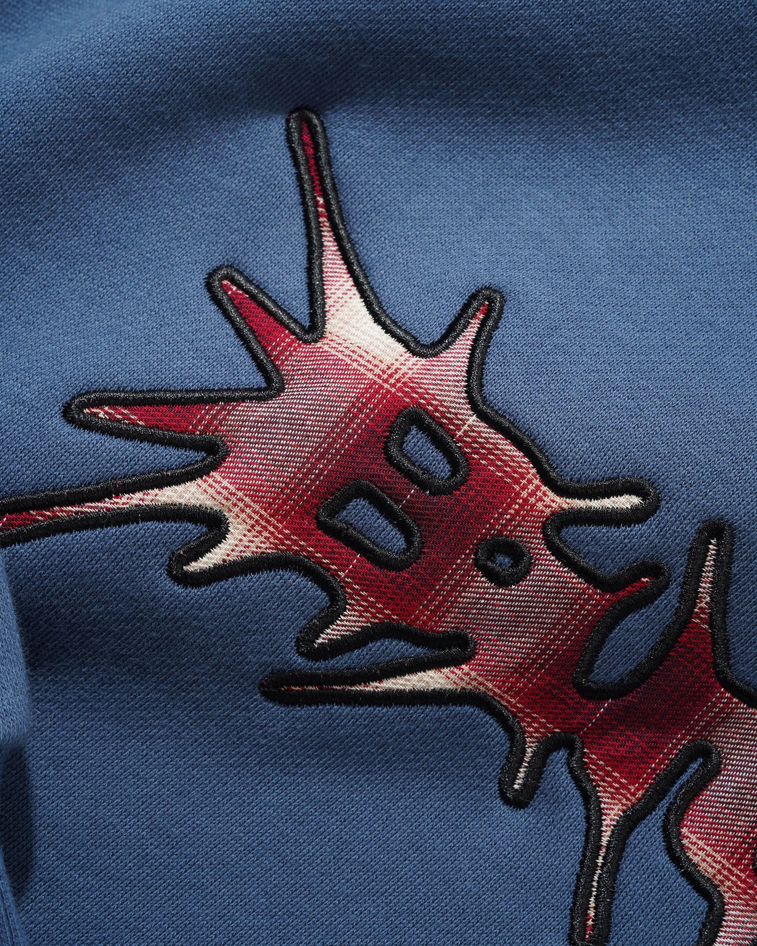 Nail Applique Pullover Hood, Stone Blue