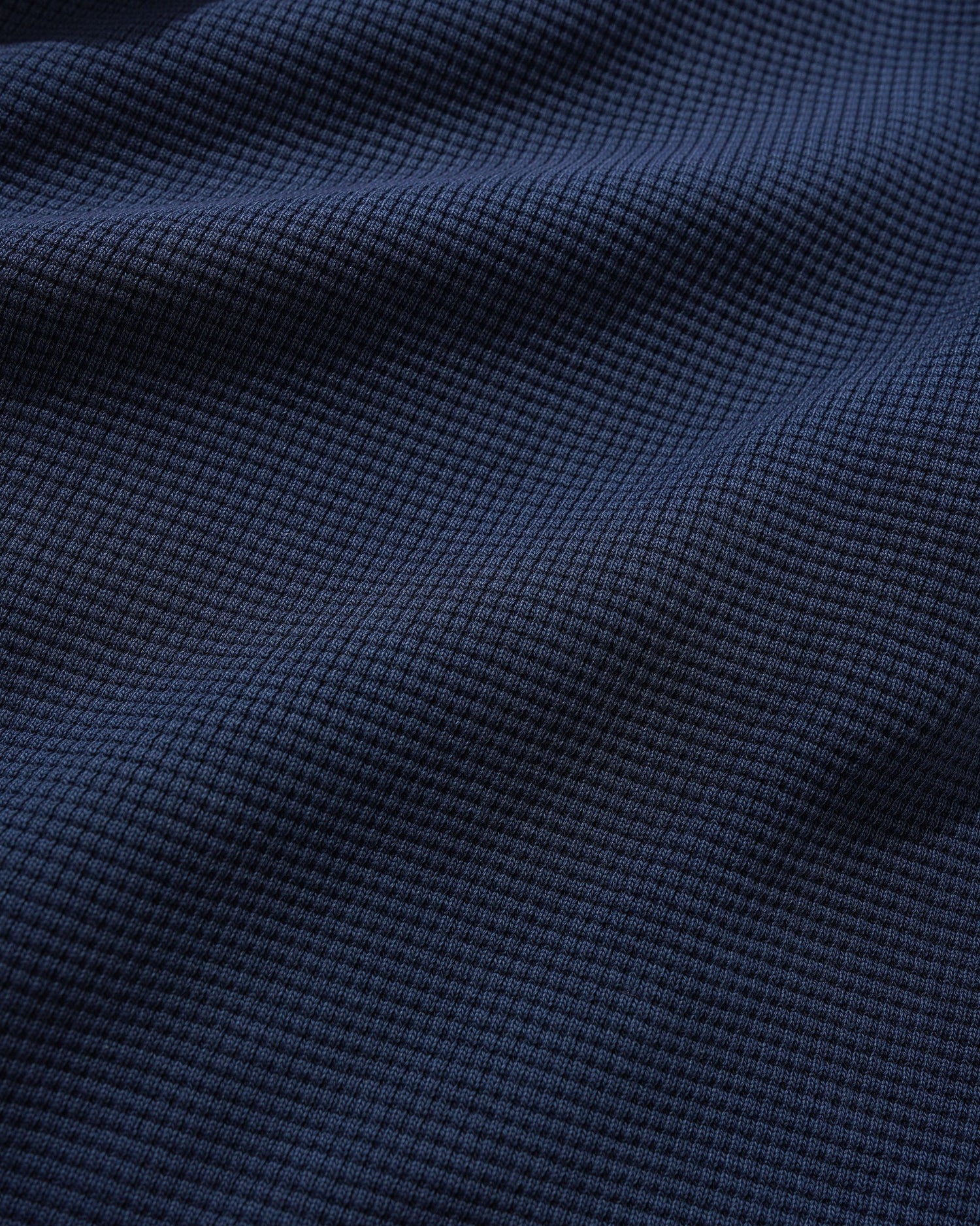 Waffle Zip-Thru Hood, Navy Overdye