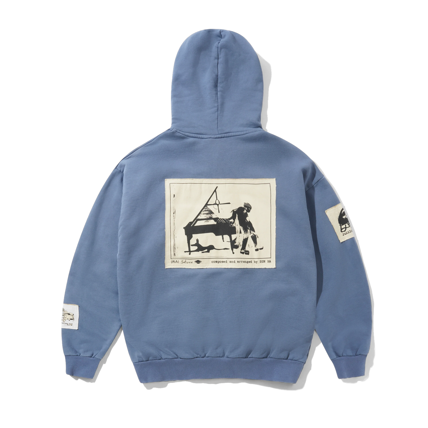 Patches Zip-Thru Hood, Washed Steel
