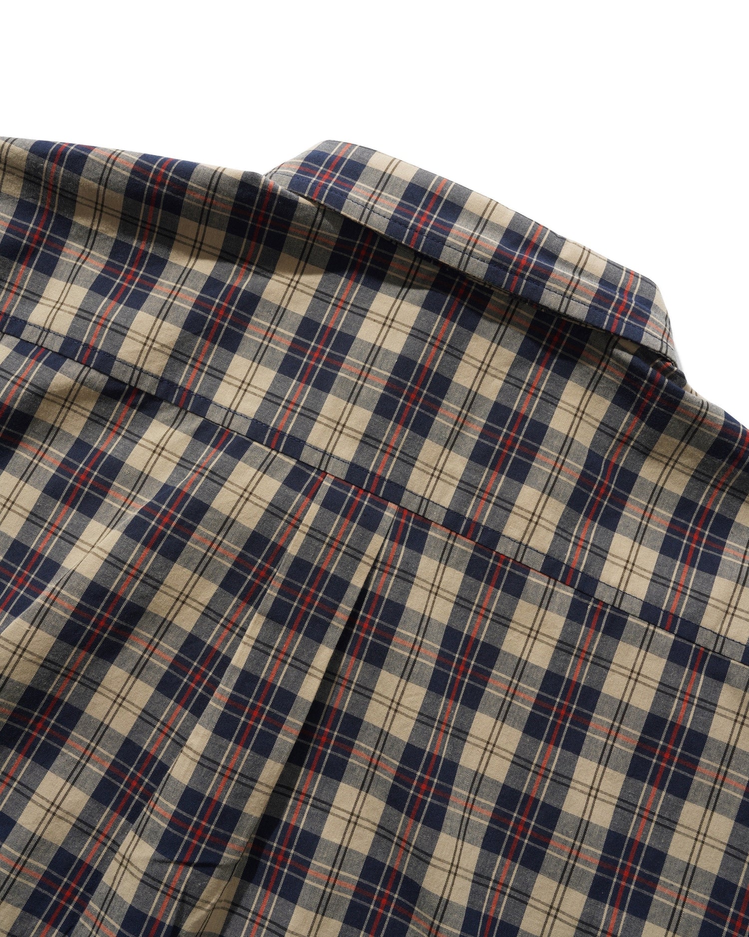 Plaid Shirt, Beige / Navy