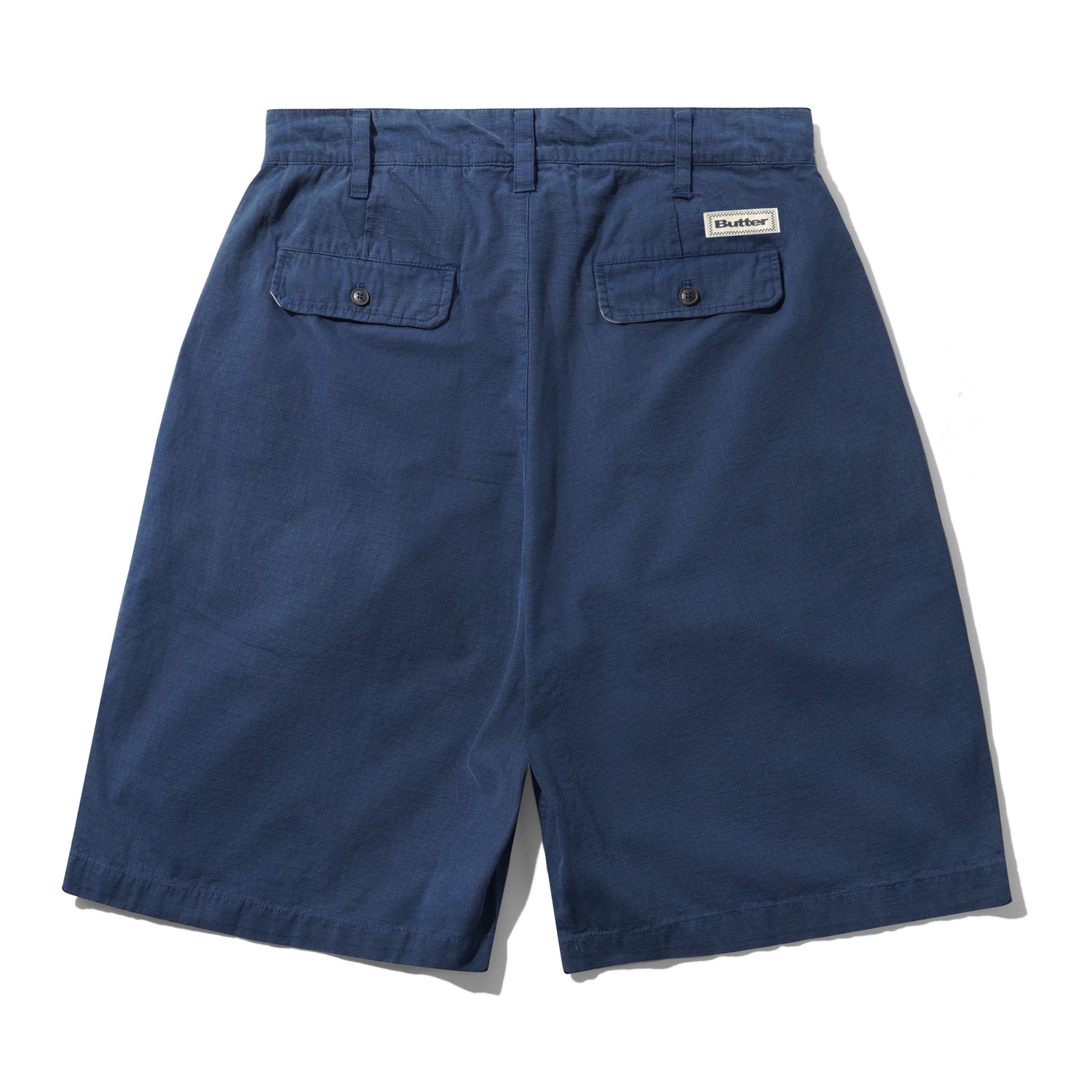 Pleated Shorts, Navy