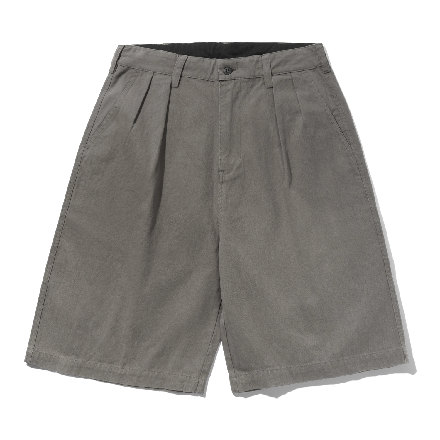 Pleated Shorts, Washed Charcoal