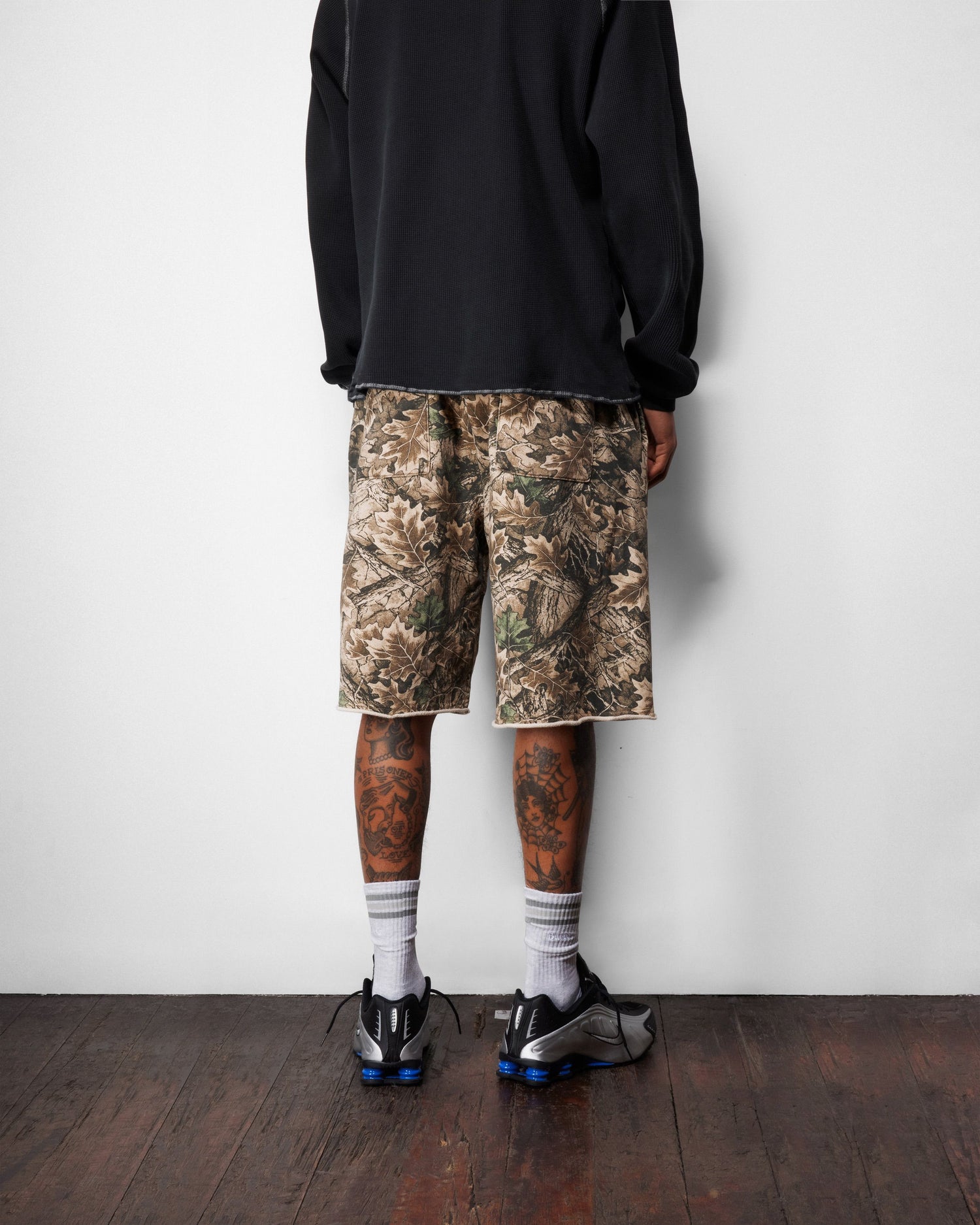 Fleece Shorts, Forest Camo