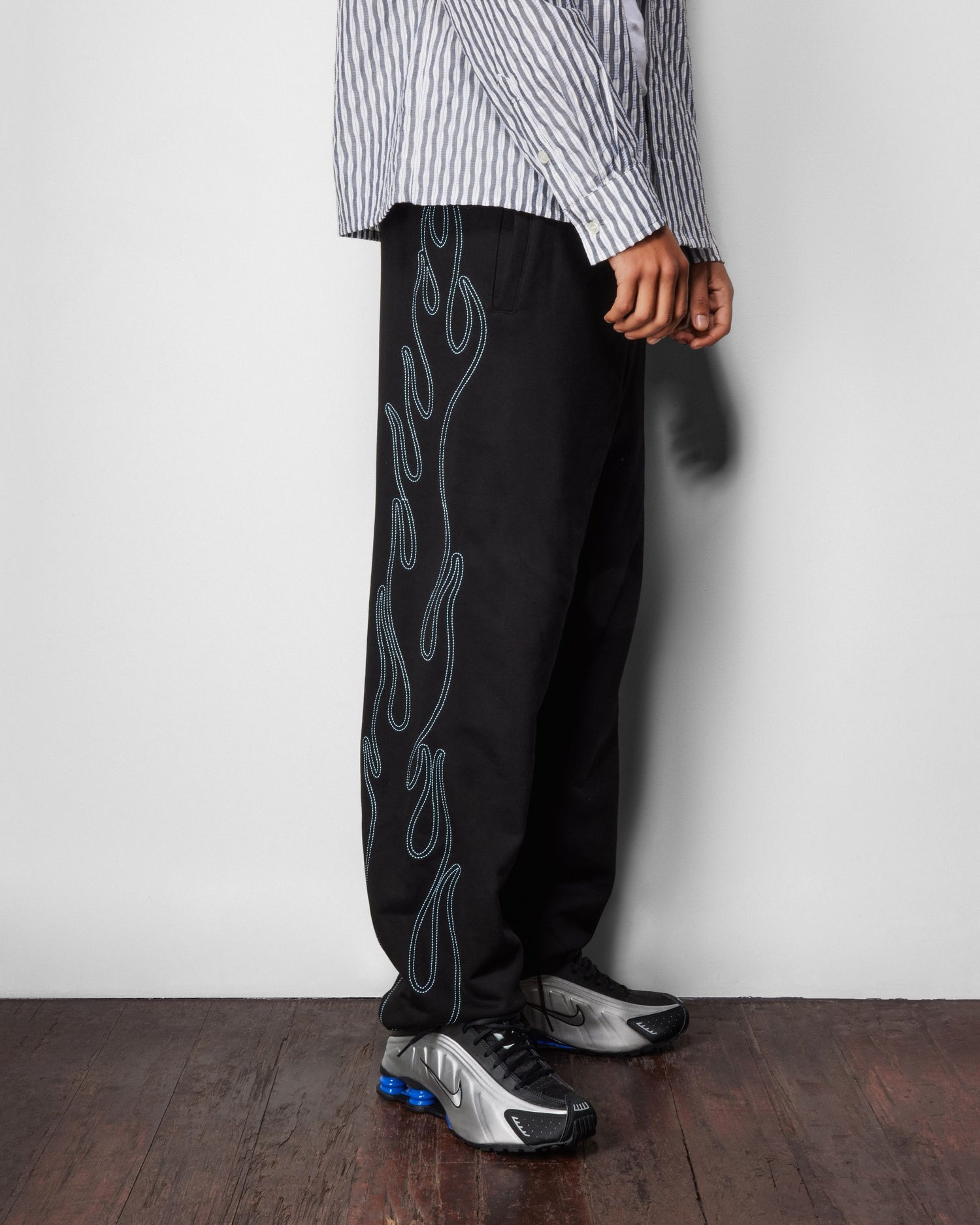 Flame Fleece Pants, Black