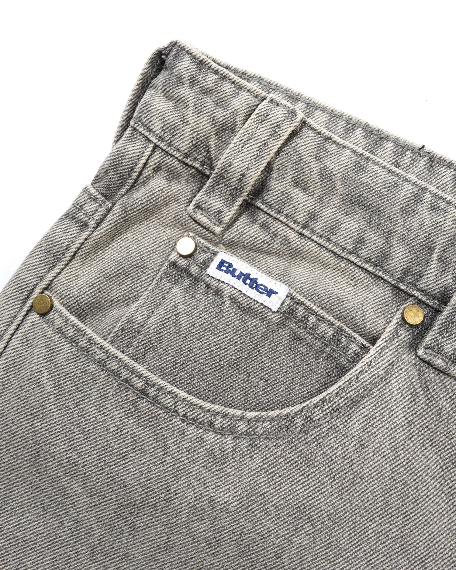 Relaxed Denim Jeans, Grey Wash