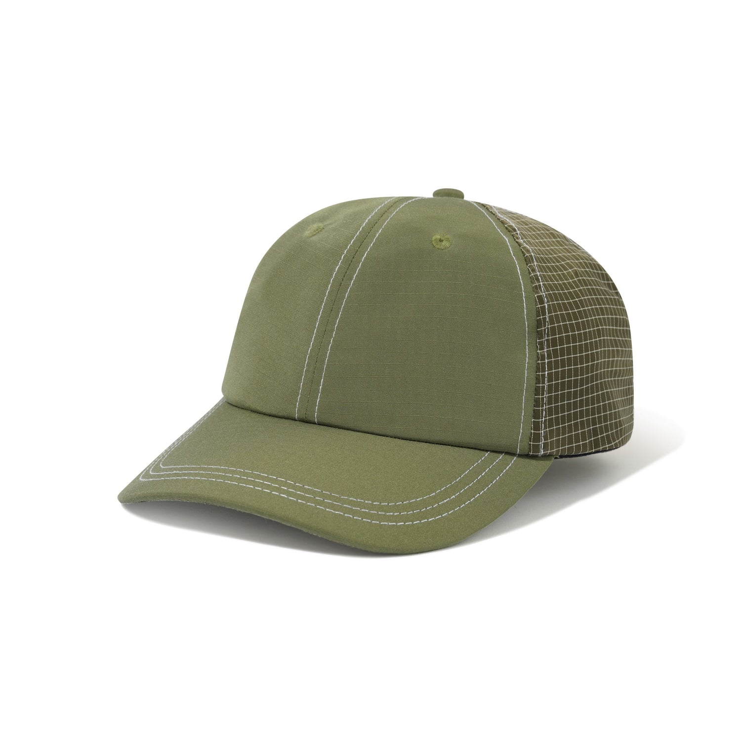 Nylon Ripstop 6 Panel Cap, Army