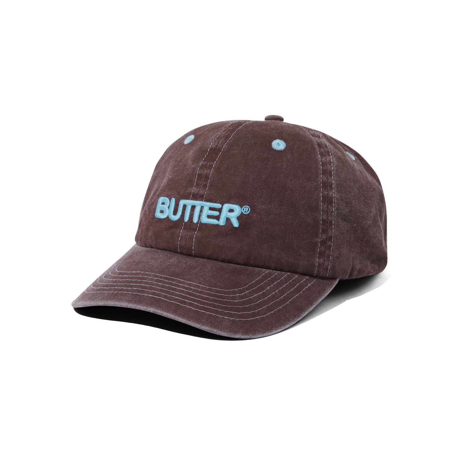 Rounded Logo 6 Panel Cap, Redwood