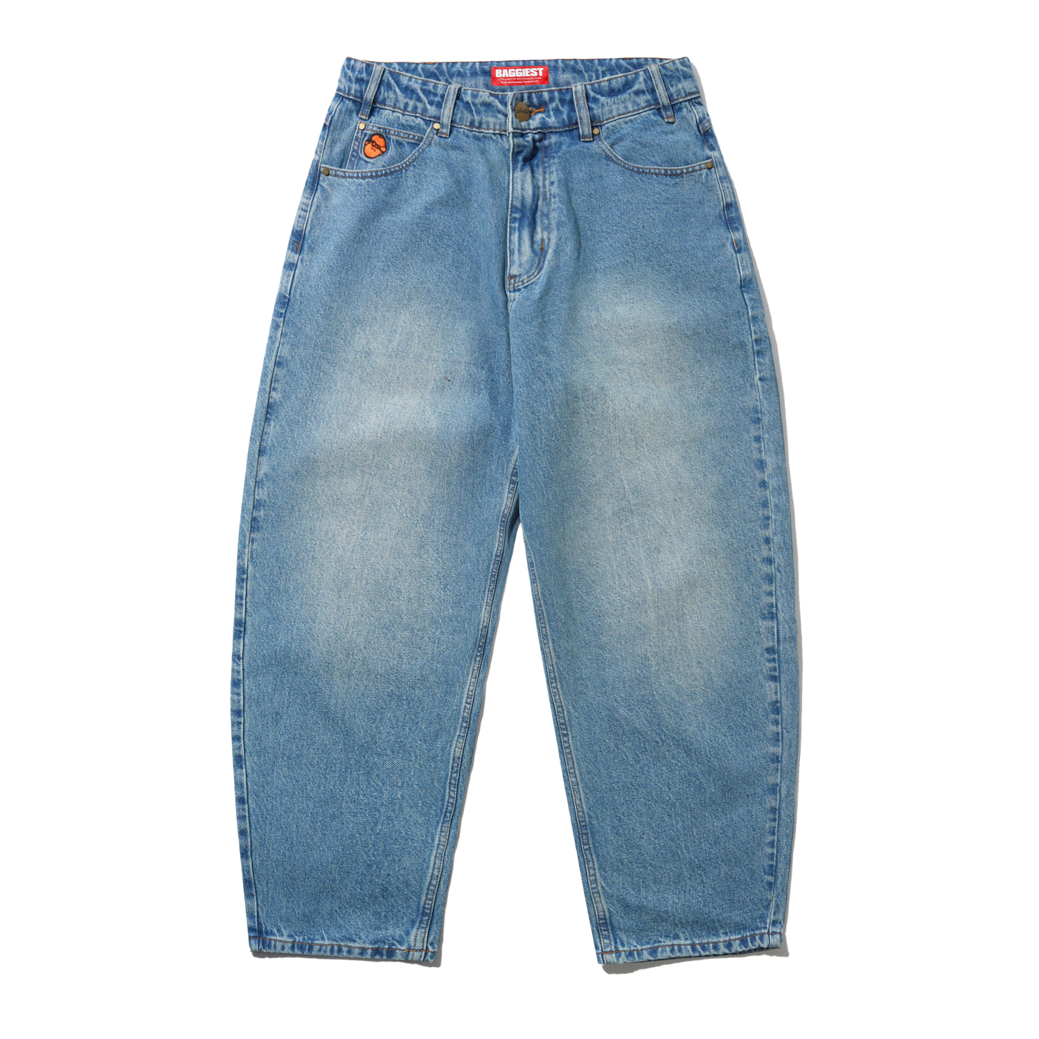 Santosuosso Denim Jeans, Distressed Indigo